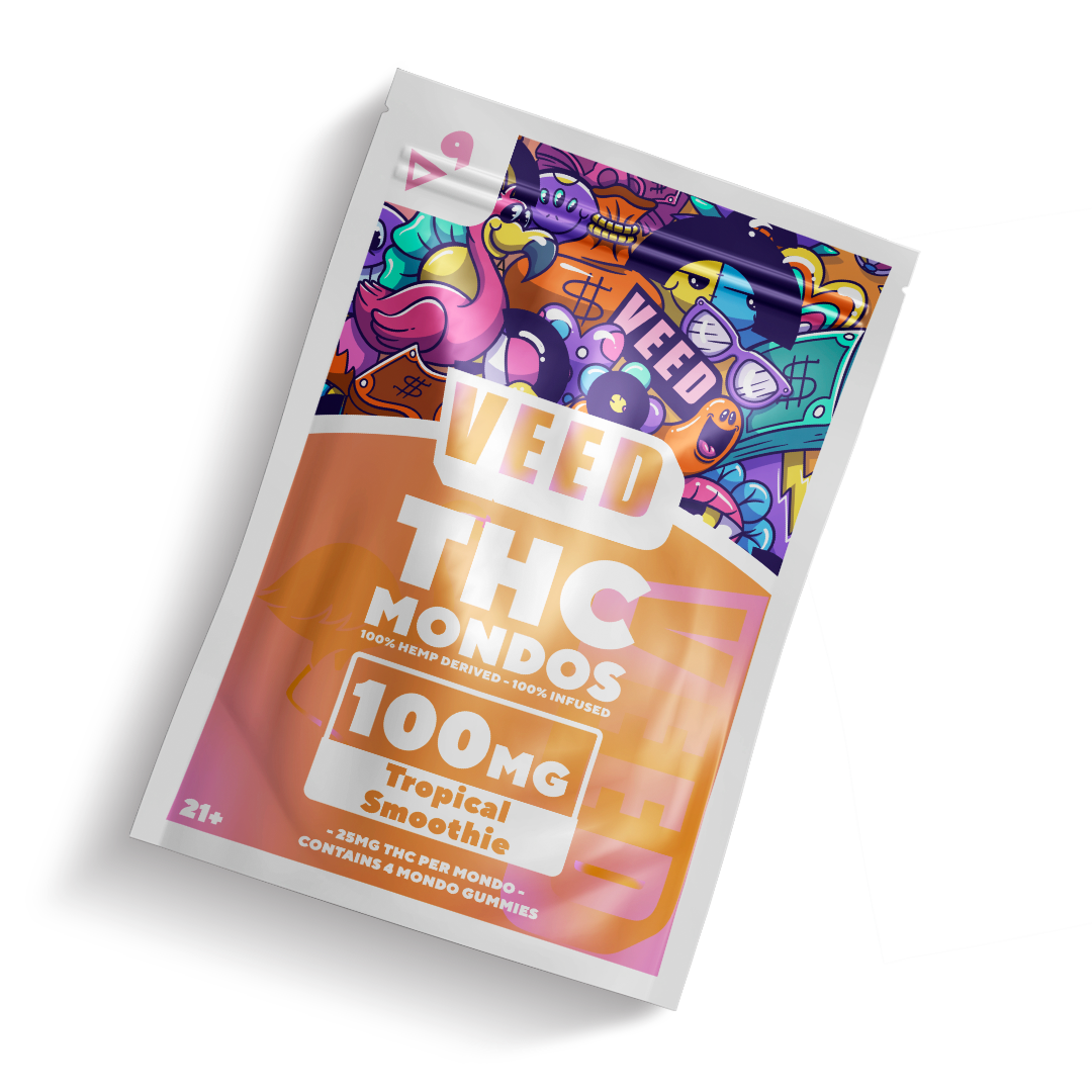 THC Gummies Free Sample | 100mg (25mg/piece) | Veed Labs