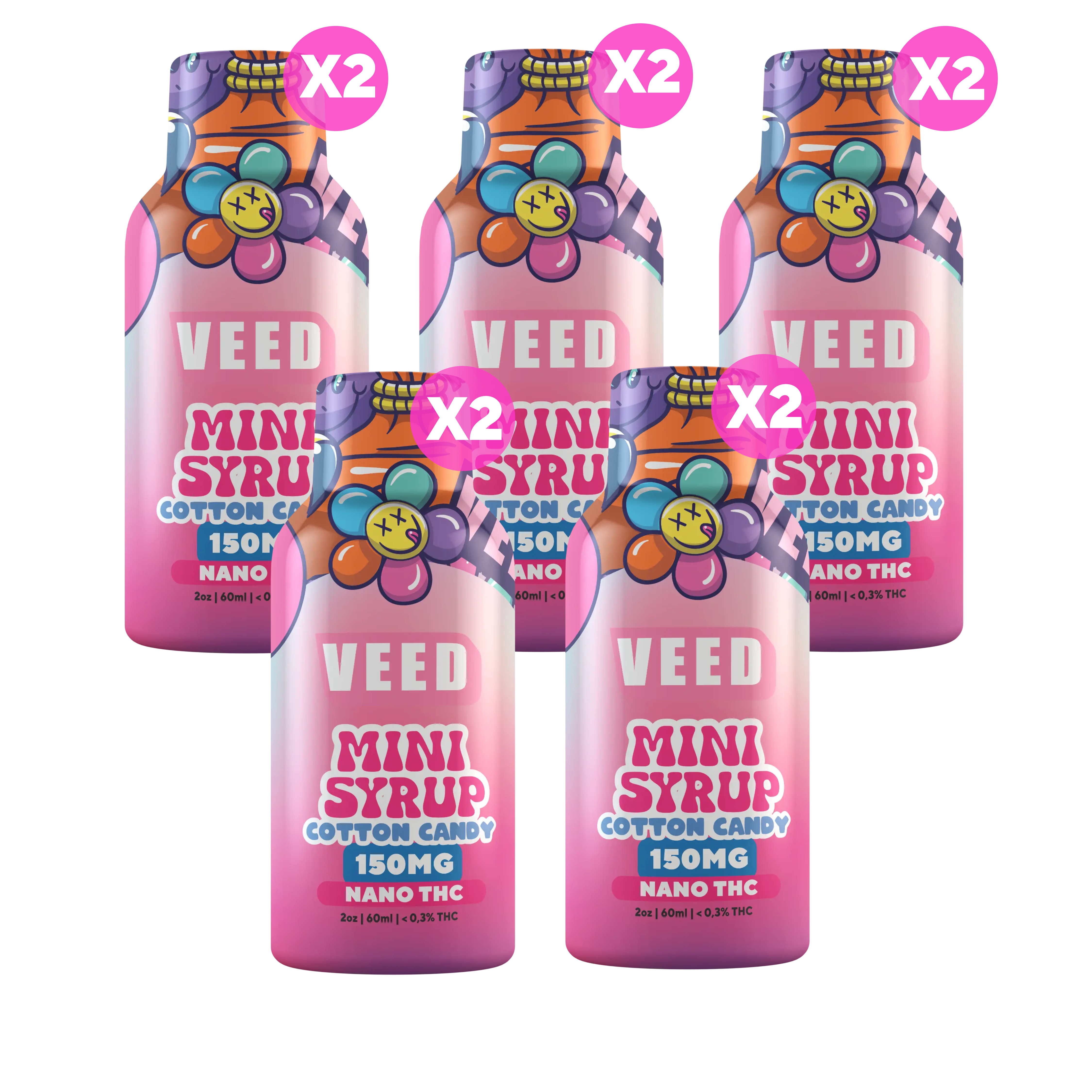 150mg TSA Compliant THC Beverage Enhancer, Travel Friendly Nano Lean