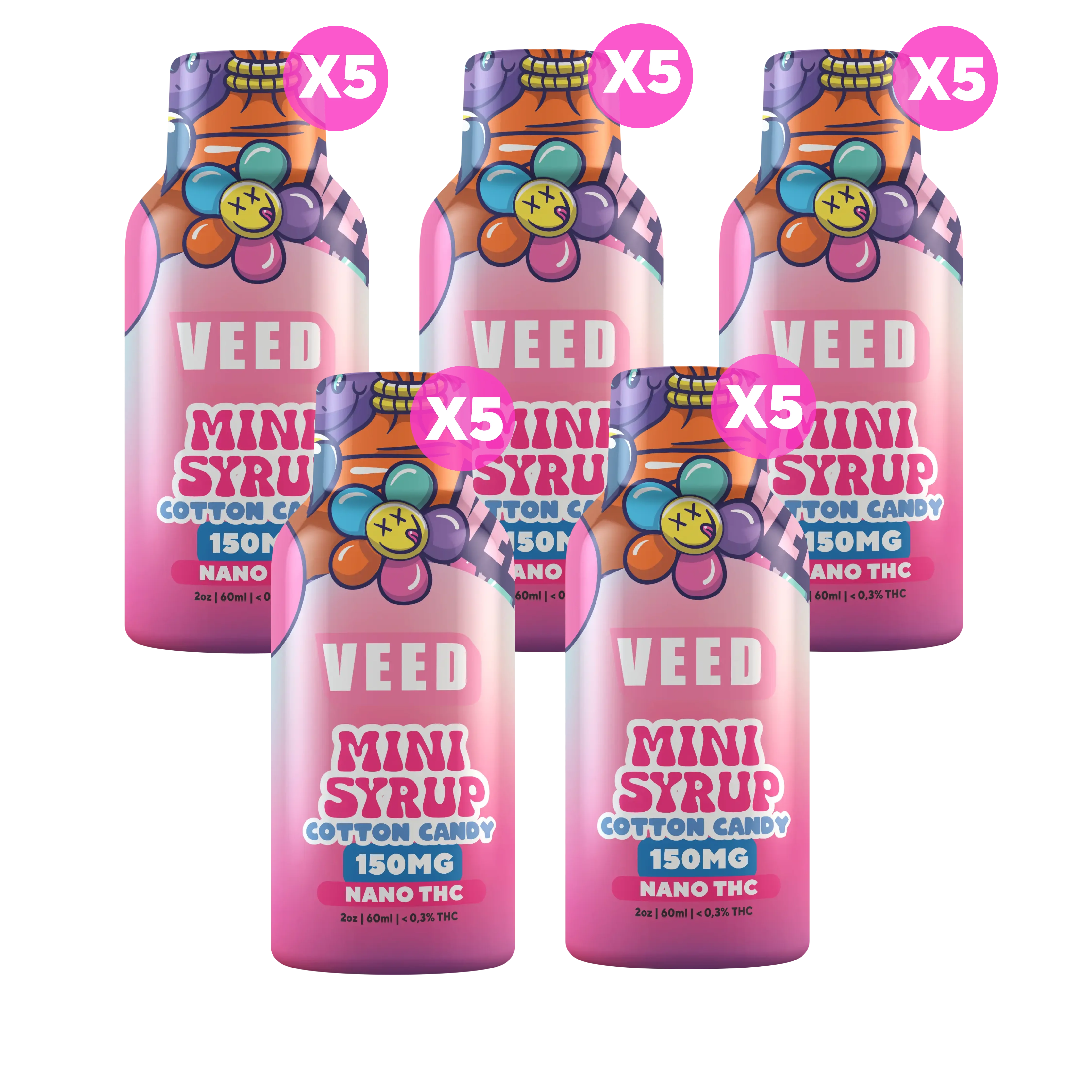 150mg TSA Compliant THC Beverage Enhancer, Travel Friendly Nano Lean