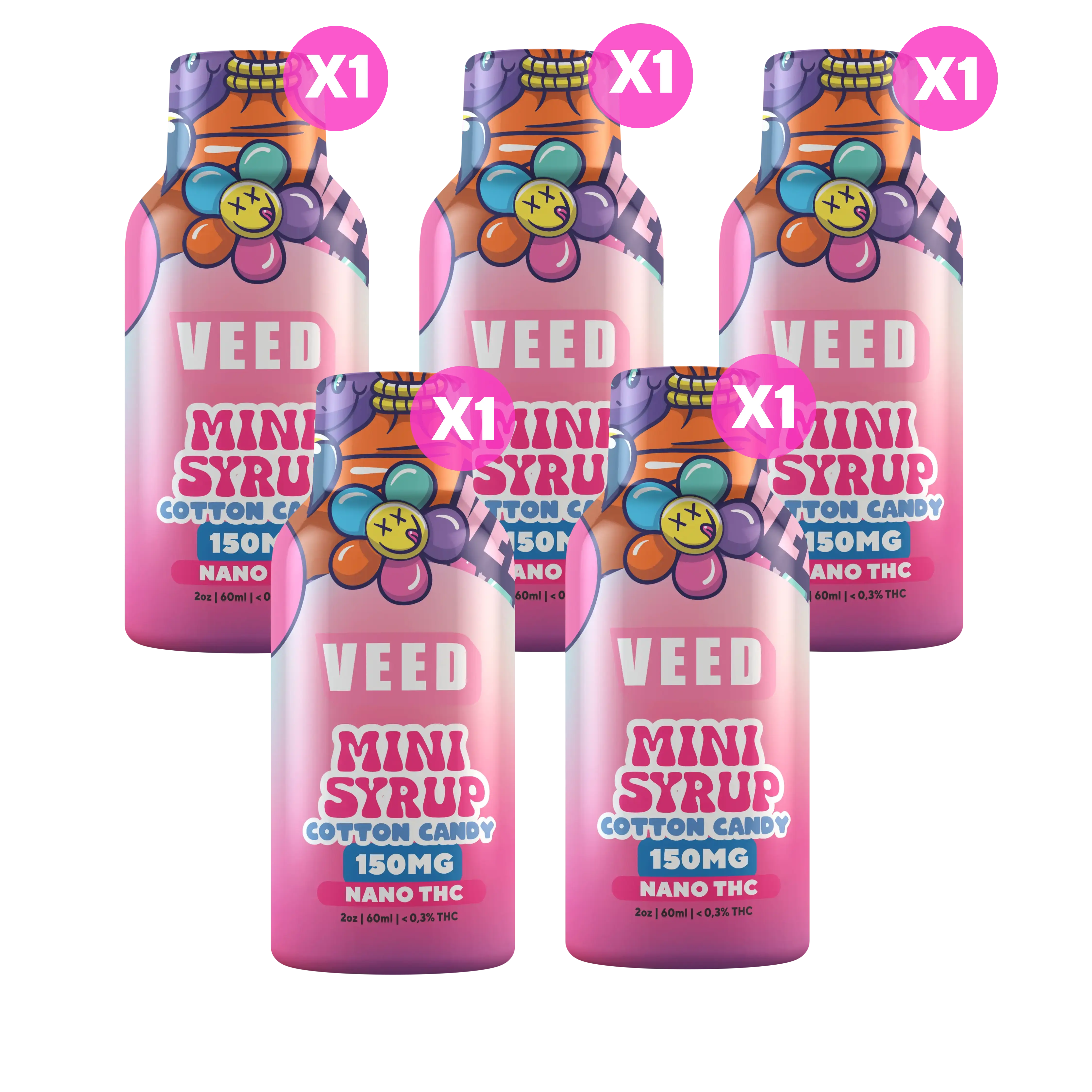 150mg TSA Compliant THC Beverage Enhancer, Travel Friendly Nano Lean