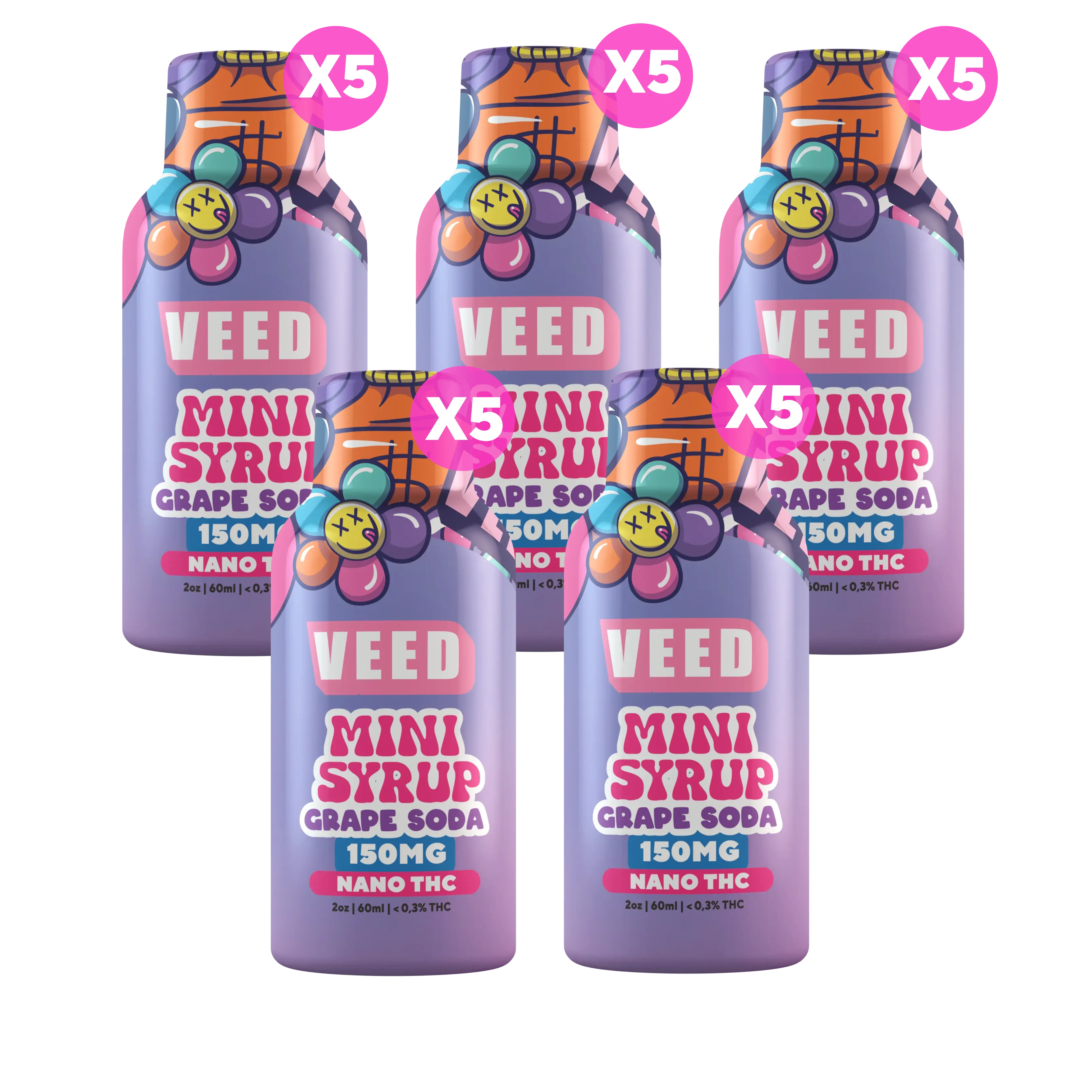 150mg TSA Compliant THC Beverage Enhancer, Travel Friendly Nano Lean