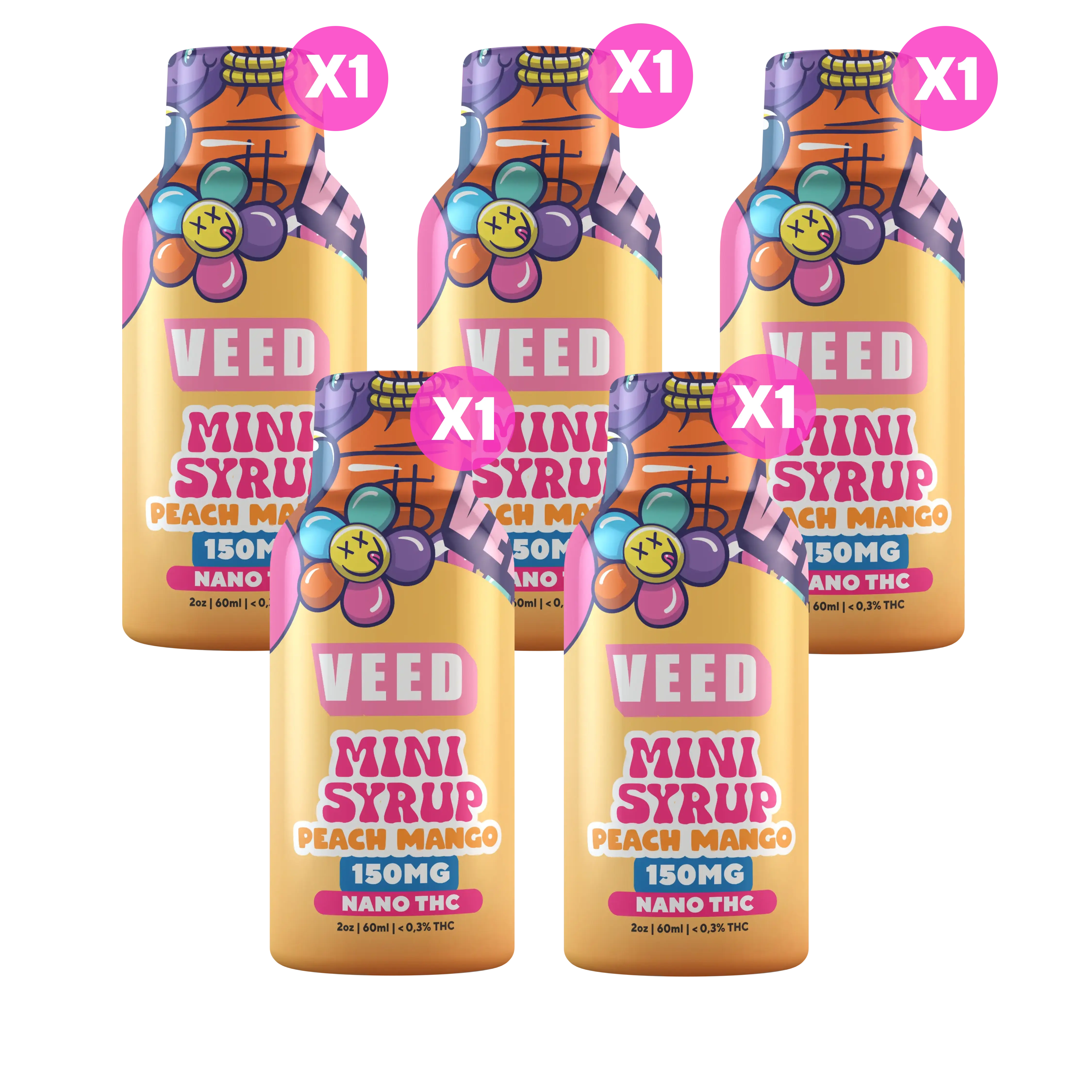 150mg TSA Compliant THC Beverage Enhancer, Travel Friendly Nano Lean