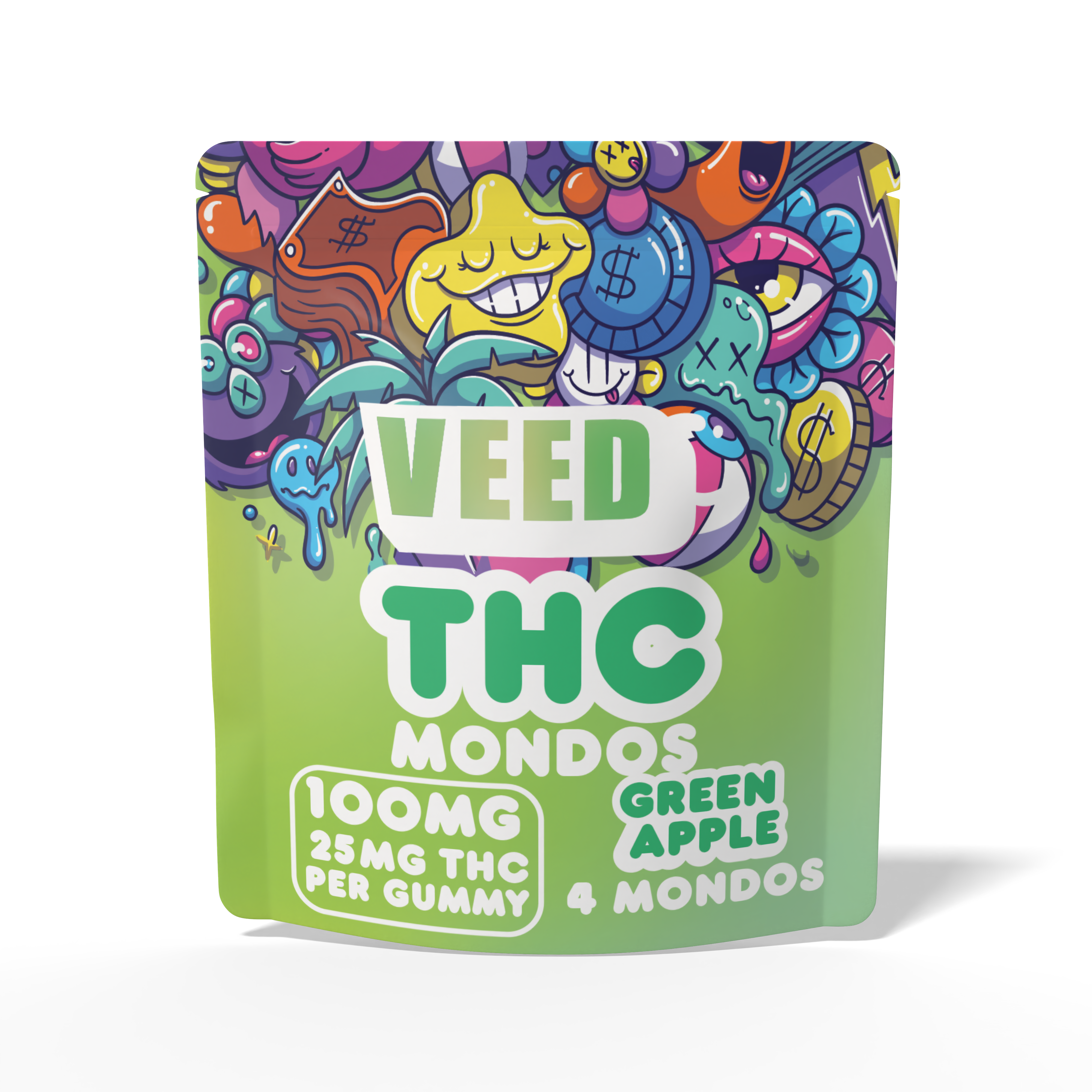 THC Gummies Free Sample | 100mg (25mg/piece) | Veed Labs