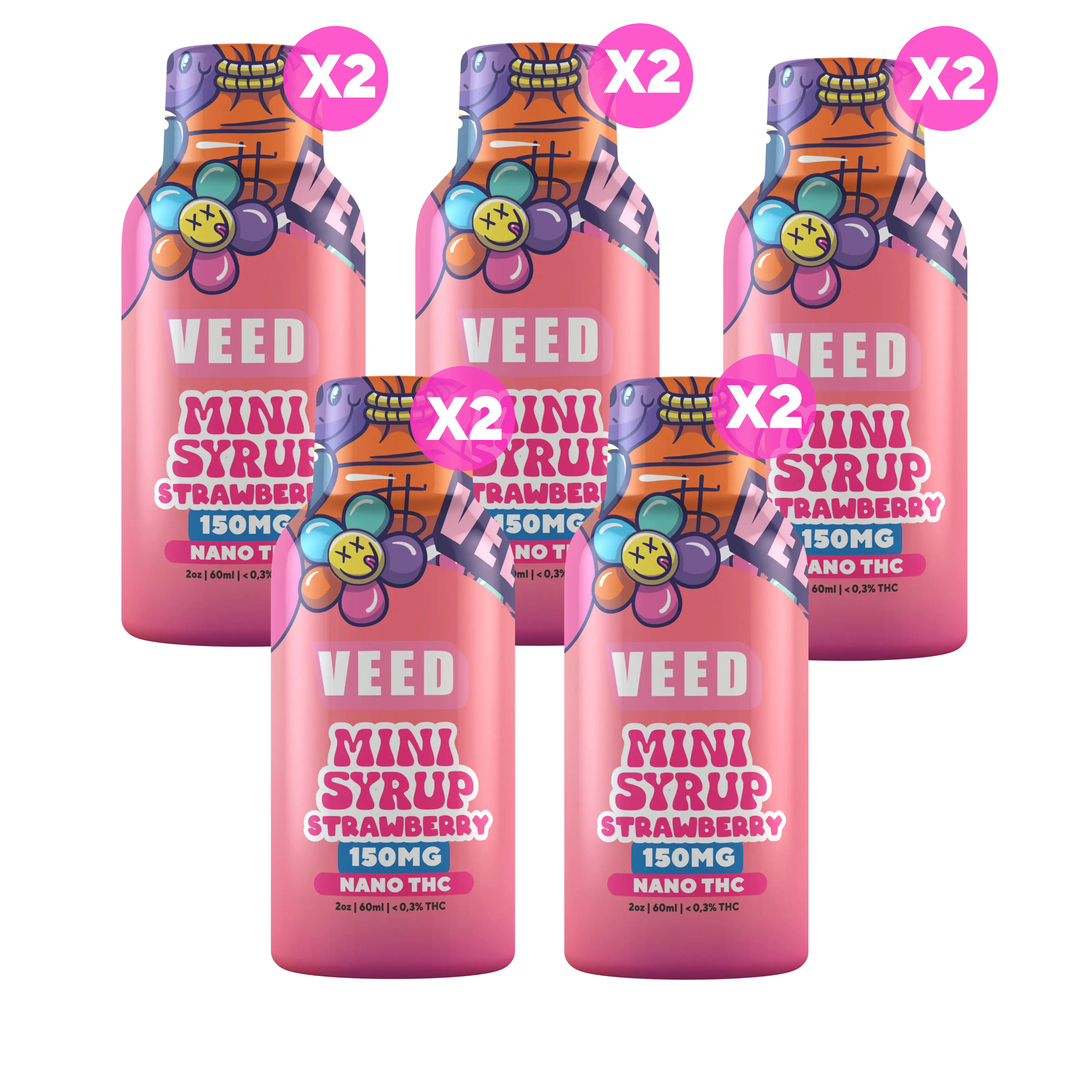 150mg TSA Compliant THC Beverage Enhancer, Travel Friendly Nano Lean