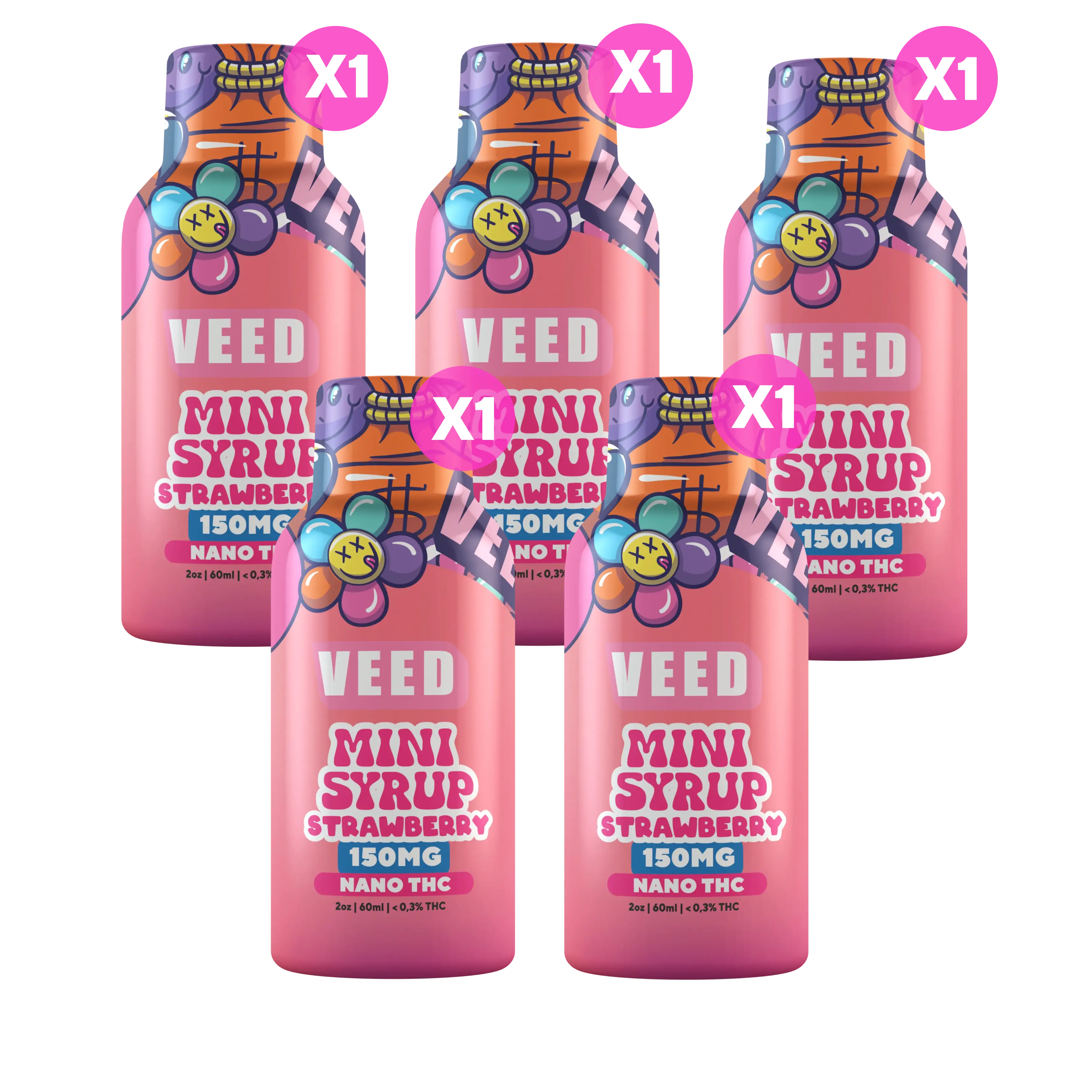 150mg TSA Compliant THC Beverage Enhancer, Travel Friendly Nano Lean