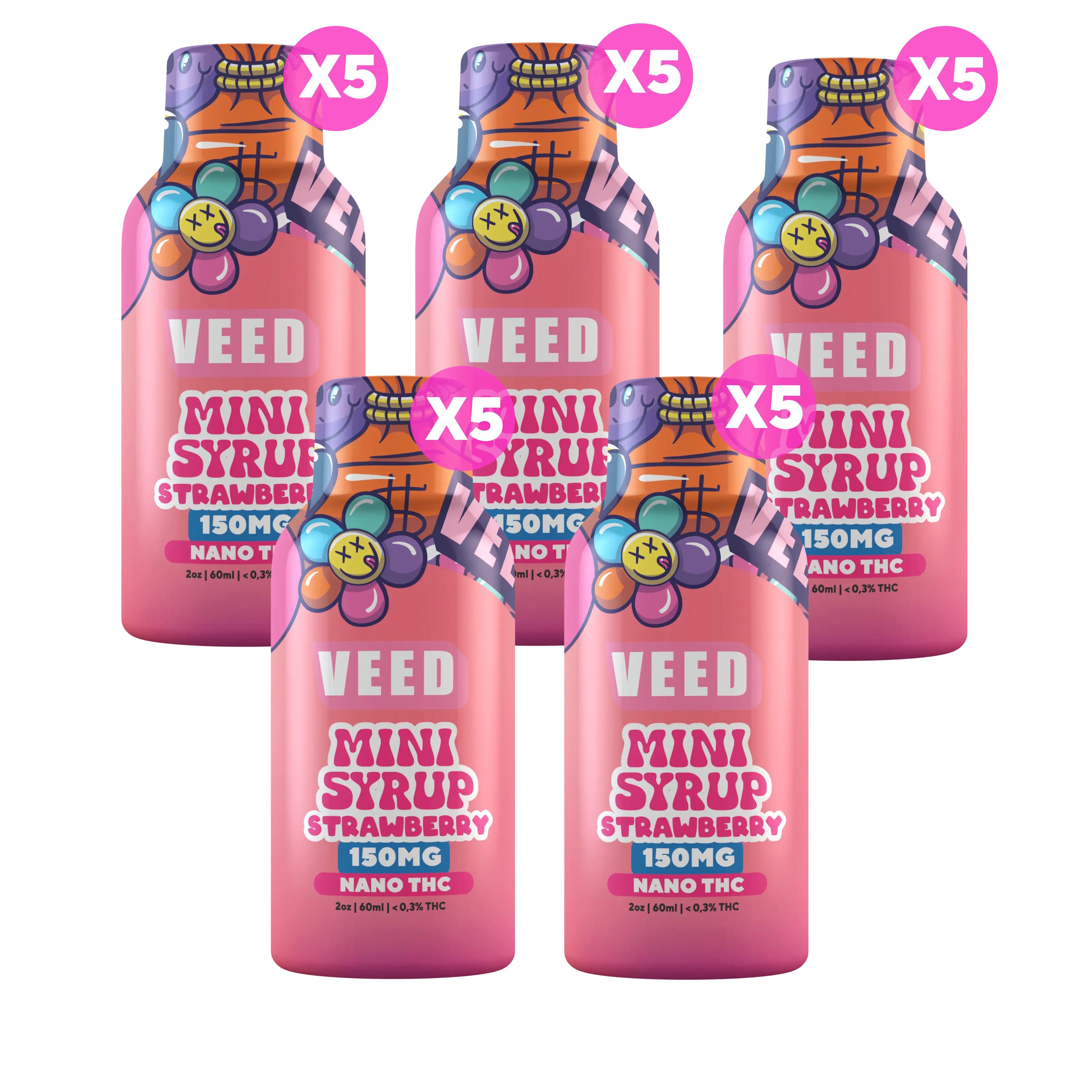 150mg TSA Compliant THC Beverage Enhancer, Travel Friendly Nano Lean