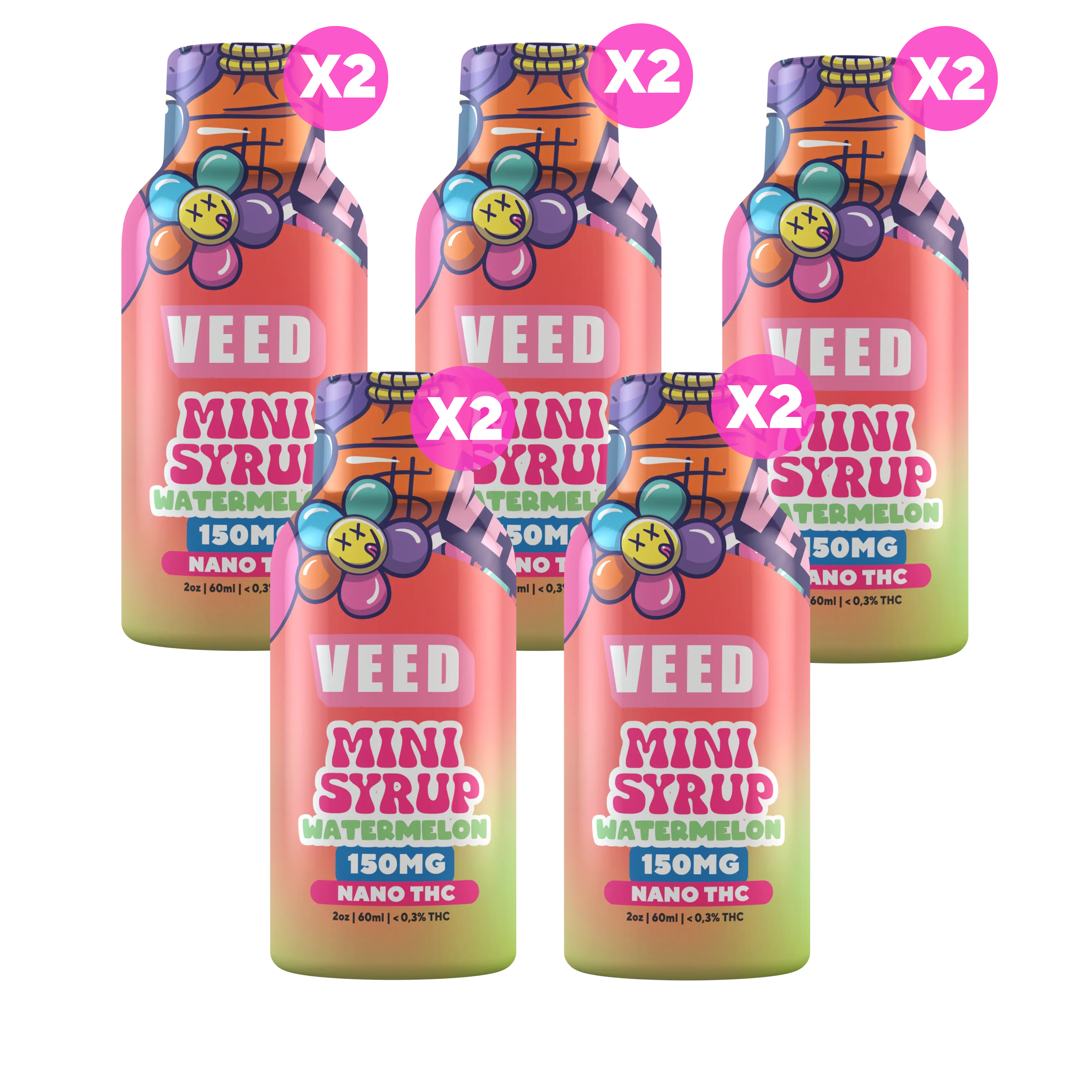 150mg TSA Compliant THC Beverage Enhancer, Travel Friendly Nano Lean
