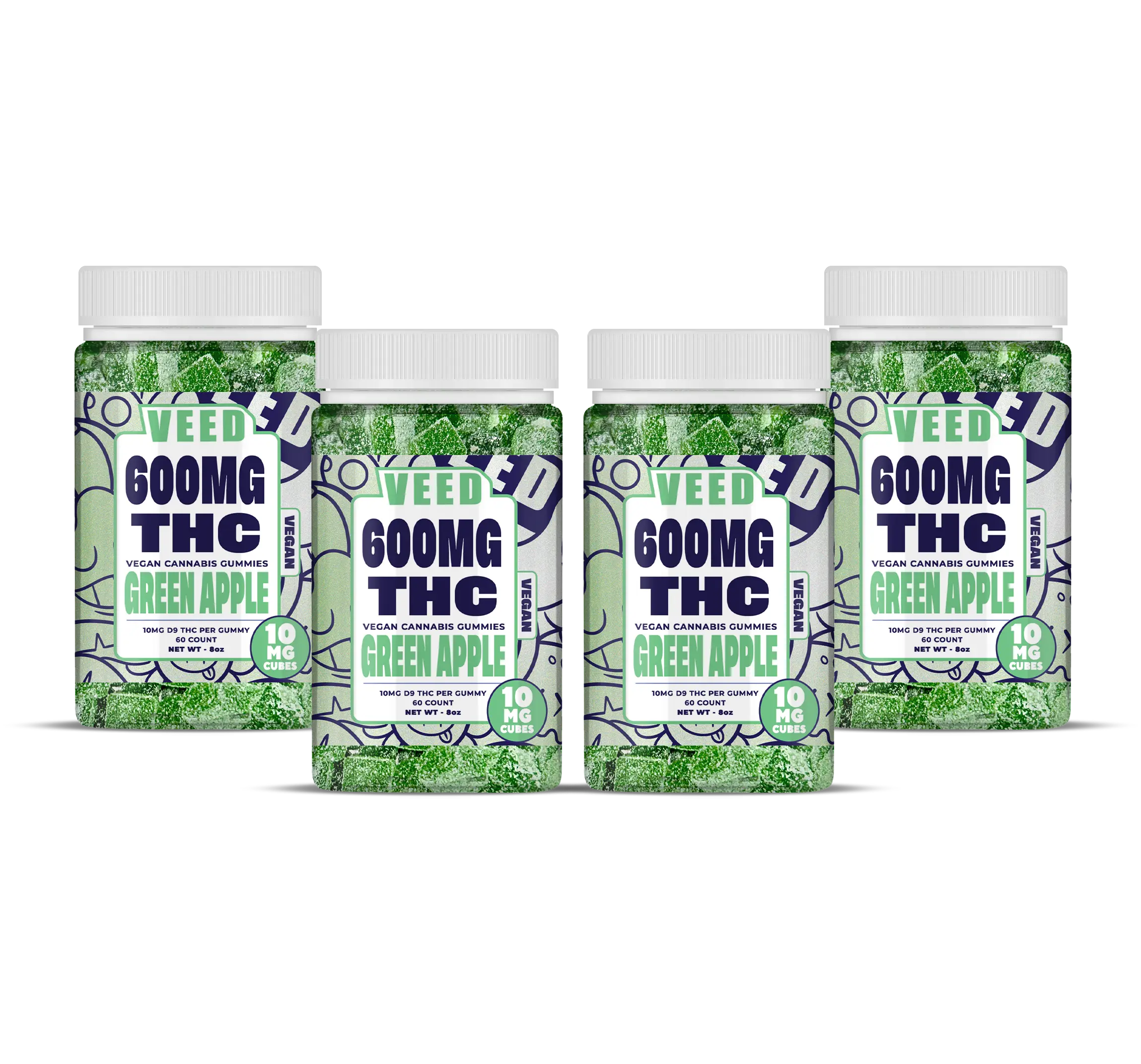 XL Delta 9 THC Gummies Bundle - 4ct (Save $120)