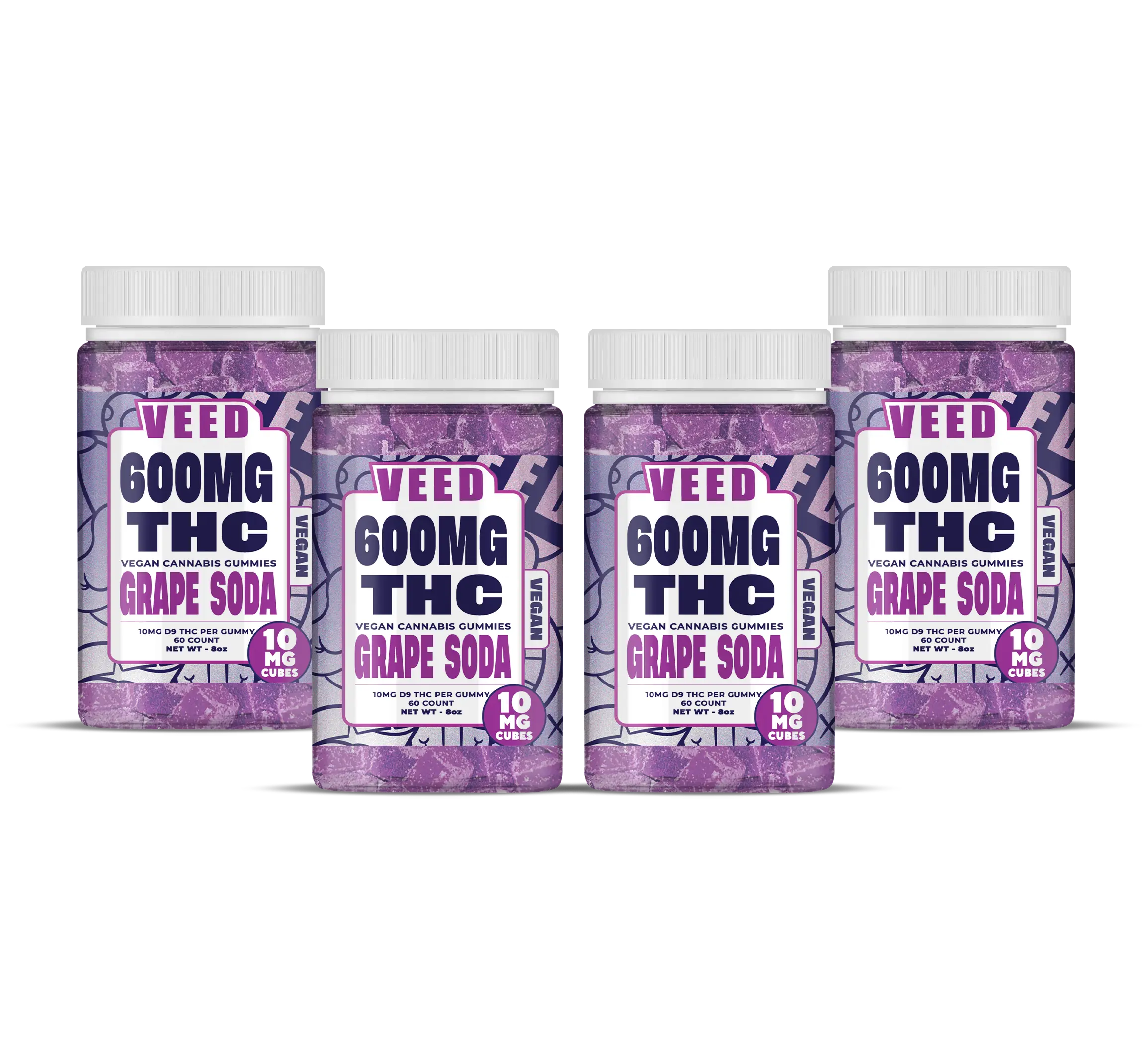 XL Delta 9 THC Gummies Bundle - 4ct (Save $120)