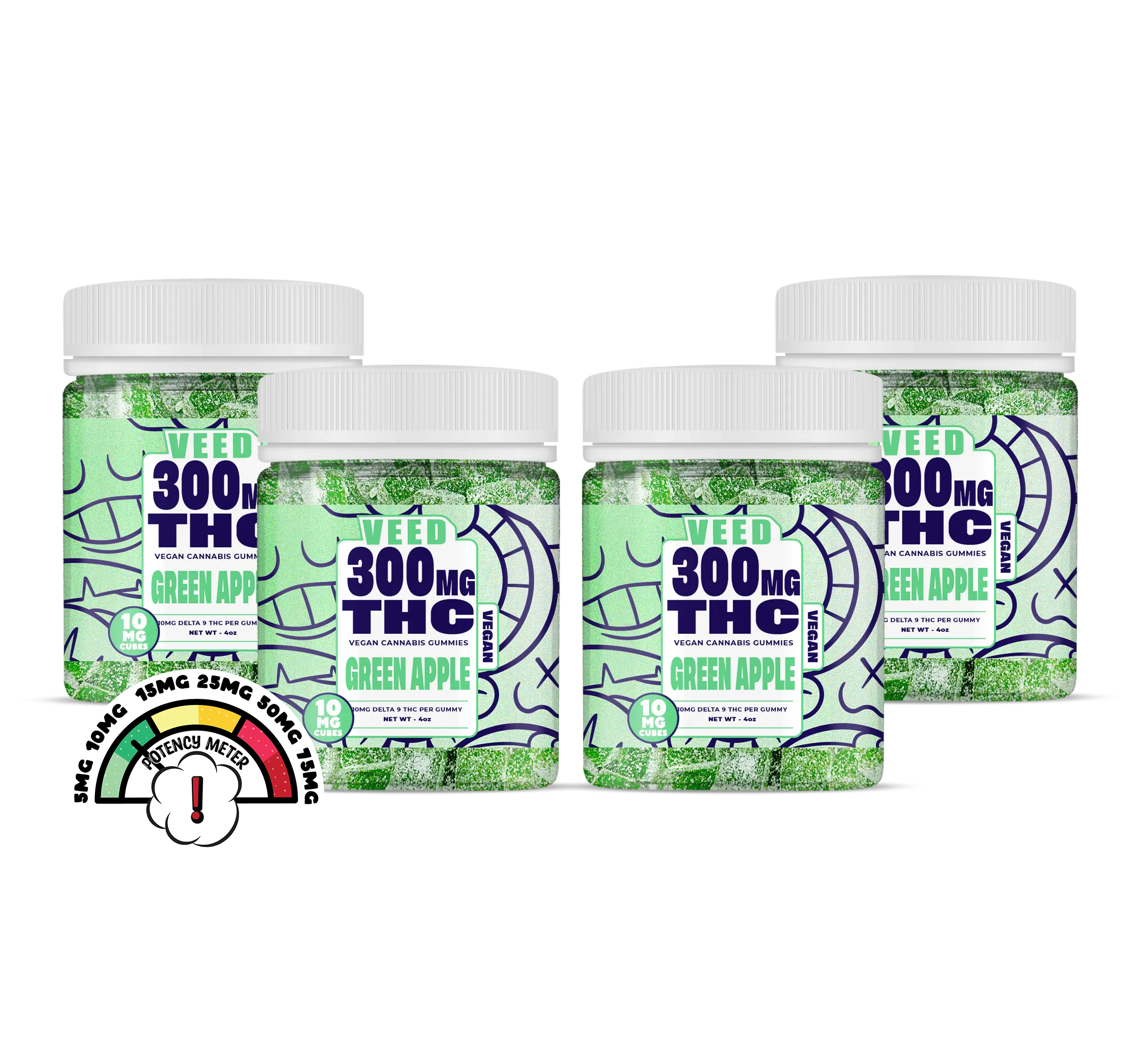 Delta 9 THC Gummies Bundle - 4ct (Save $75)