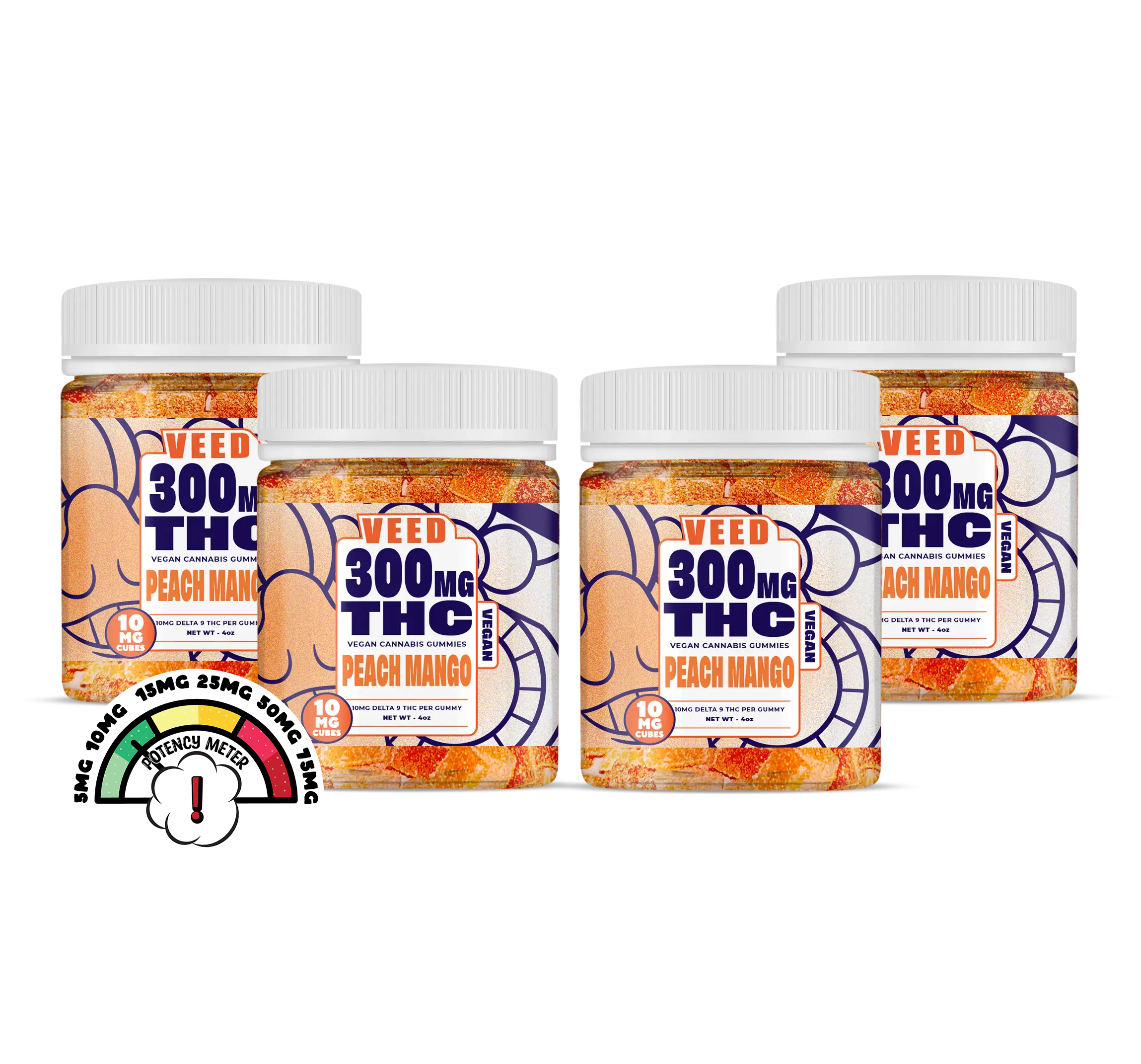Delta 9 THC Gummies Bundle - 4ct (Save $75)
