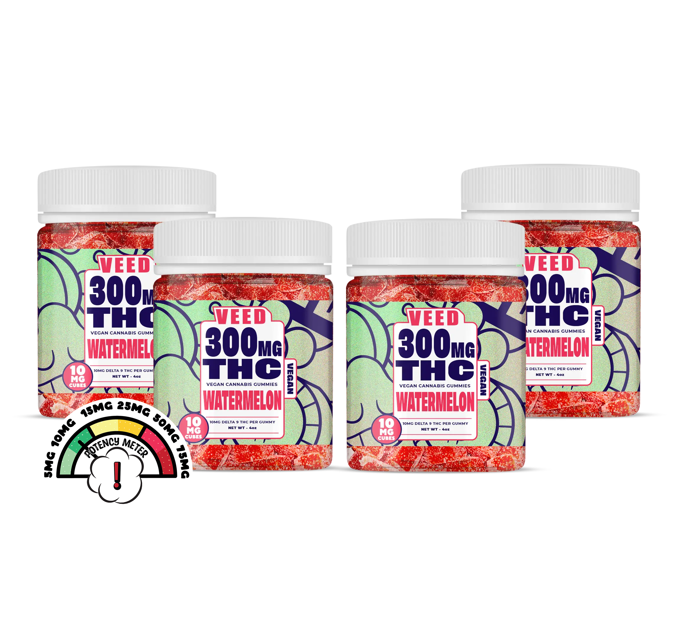 Delta 9 THC Gummies Bundle - 4ct (Save $75)