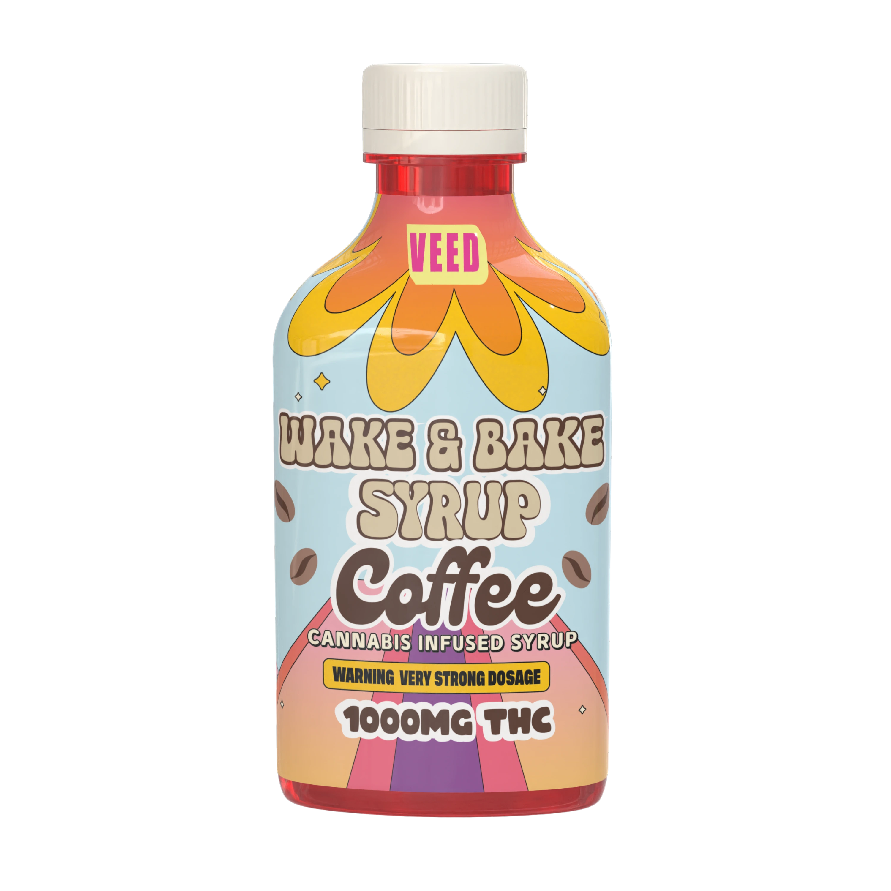 1000mg Wake & Bake Syrup - Very Potent THC Drink Enhancer - THC Infused Coffee Sweetener