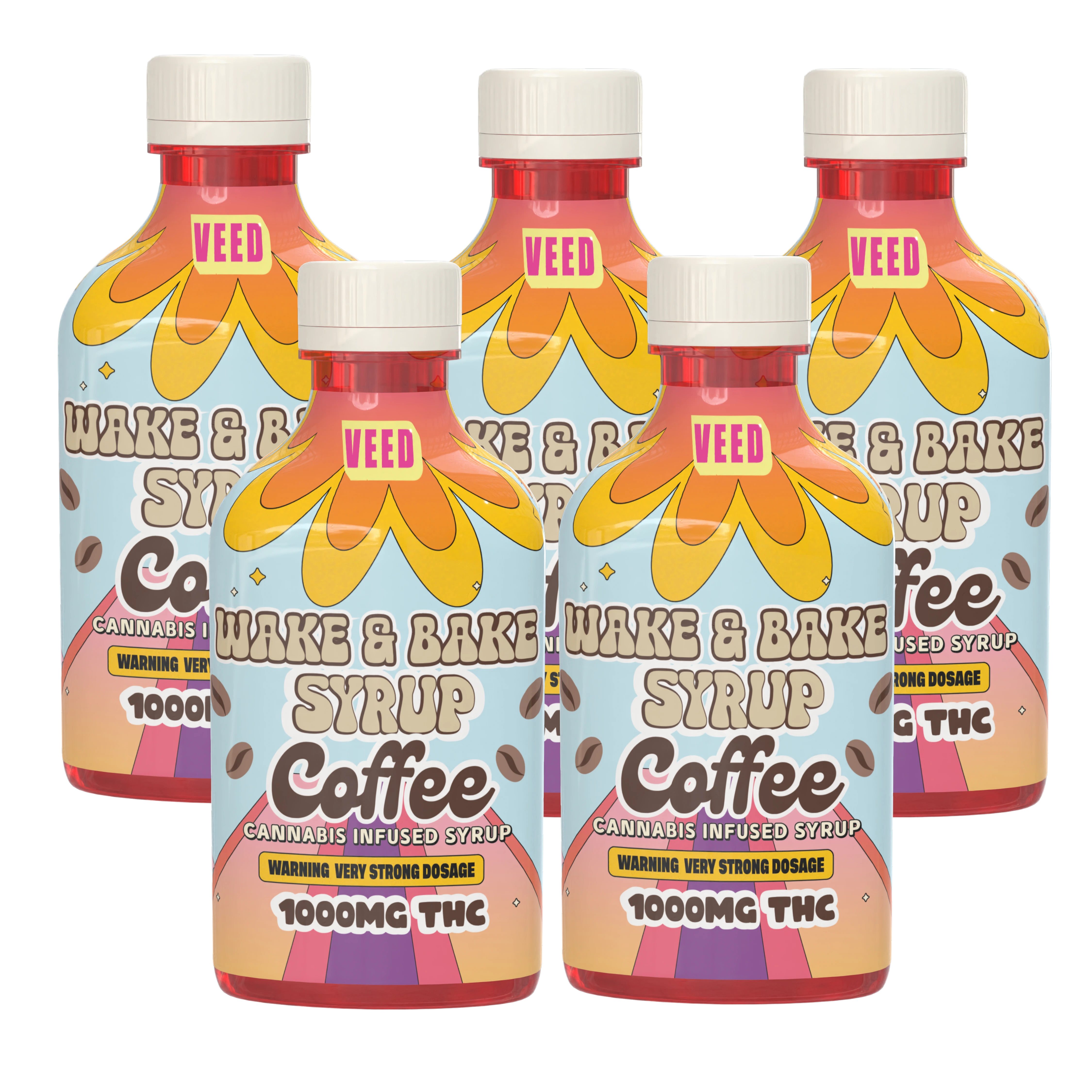 1000mg Wake & Bake Syrup - Very Potent THC Drink Enhancer - THC Infused Coffee Sweetener