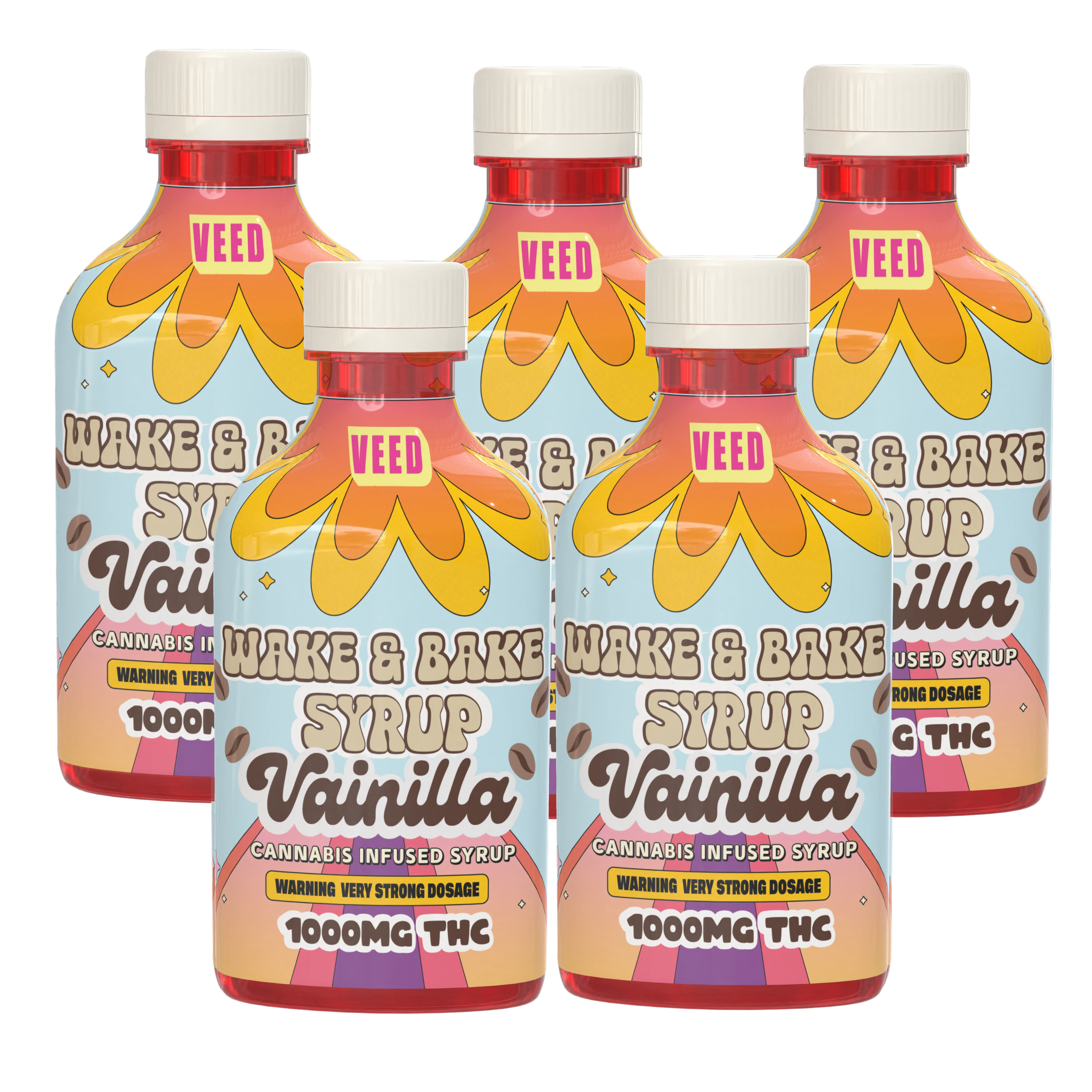 1000mg Wake & Bake Syrup - Very Potent THC Drink Enhancer - THC Infused Coffee Sweetener