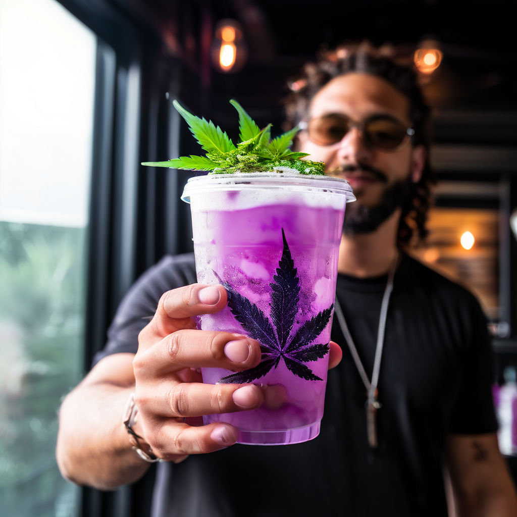 Image of THC lean syrup used as an image for the blog by VEED regarding why THC lean syrup is called legal lean.