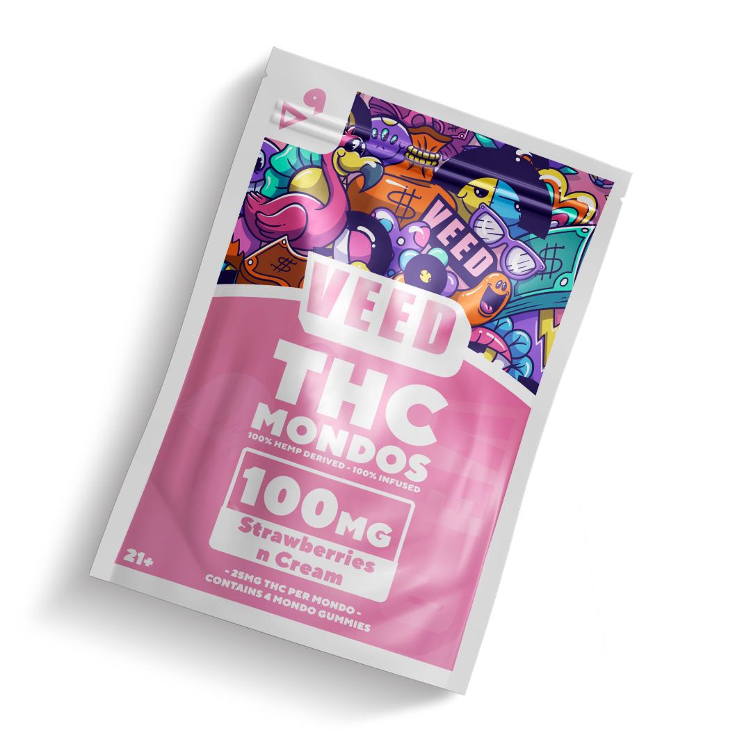 THC Gummies Free Sample | 100mg (25mg/piece) | Veed Labs