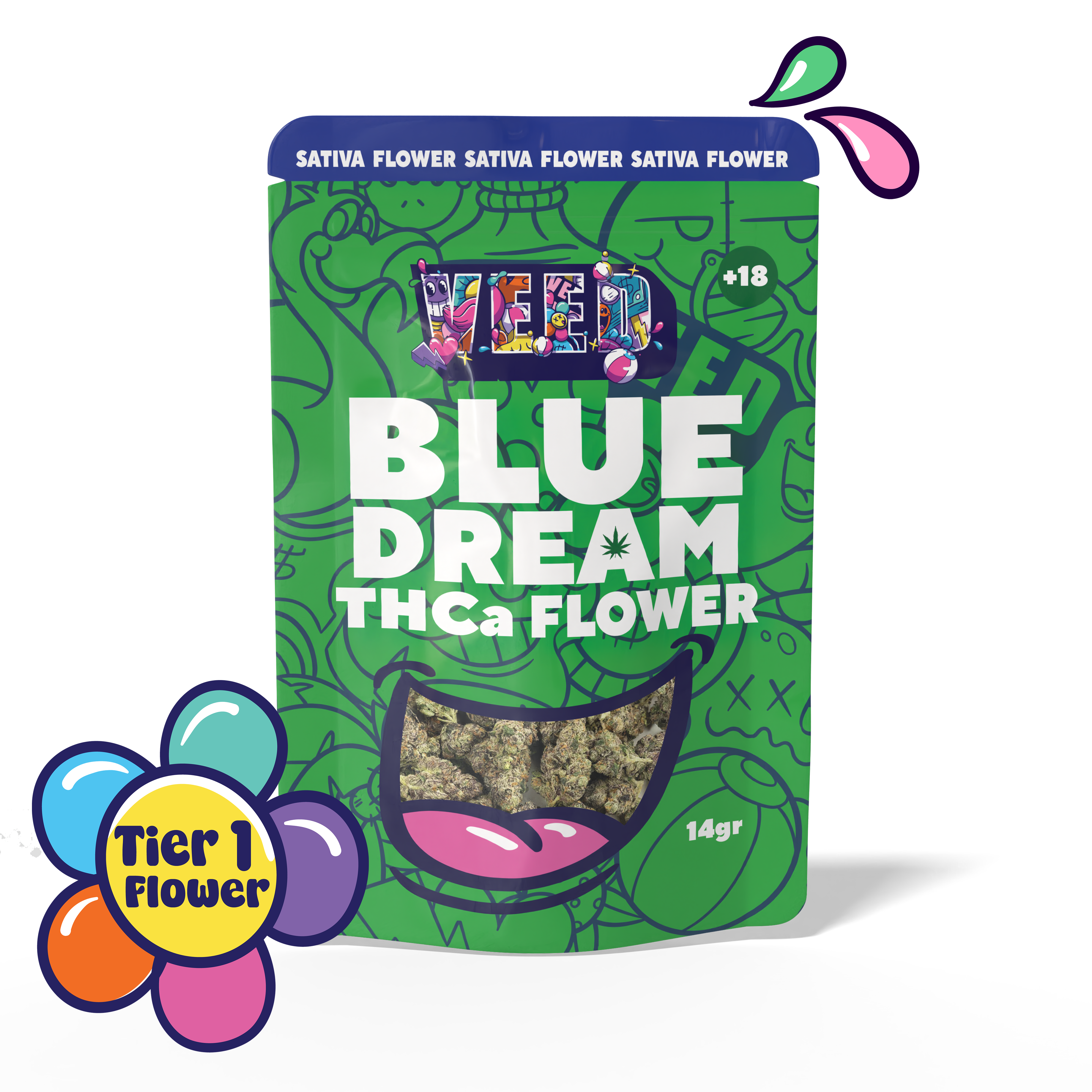 Blue Dream THCa Flower – Sativa  (High‑Potency THCa Hemp Buds)