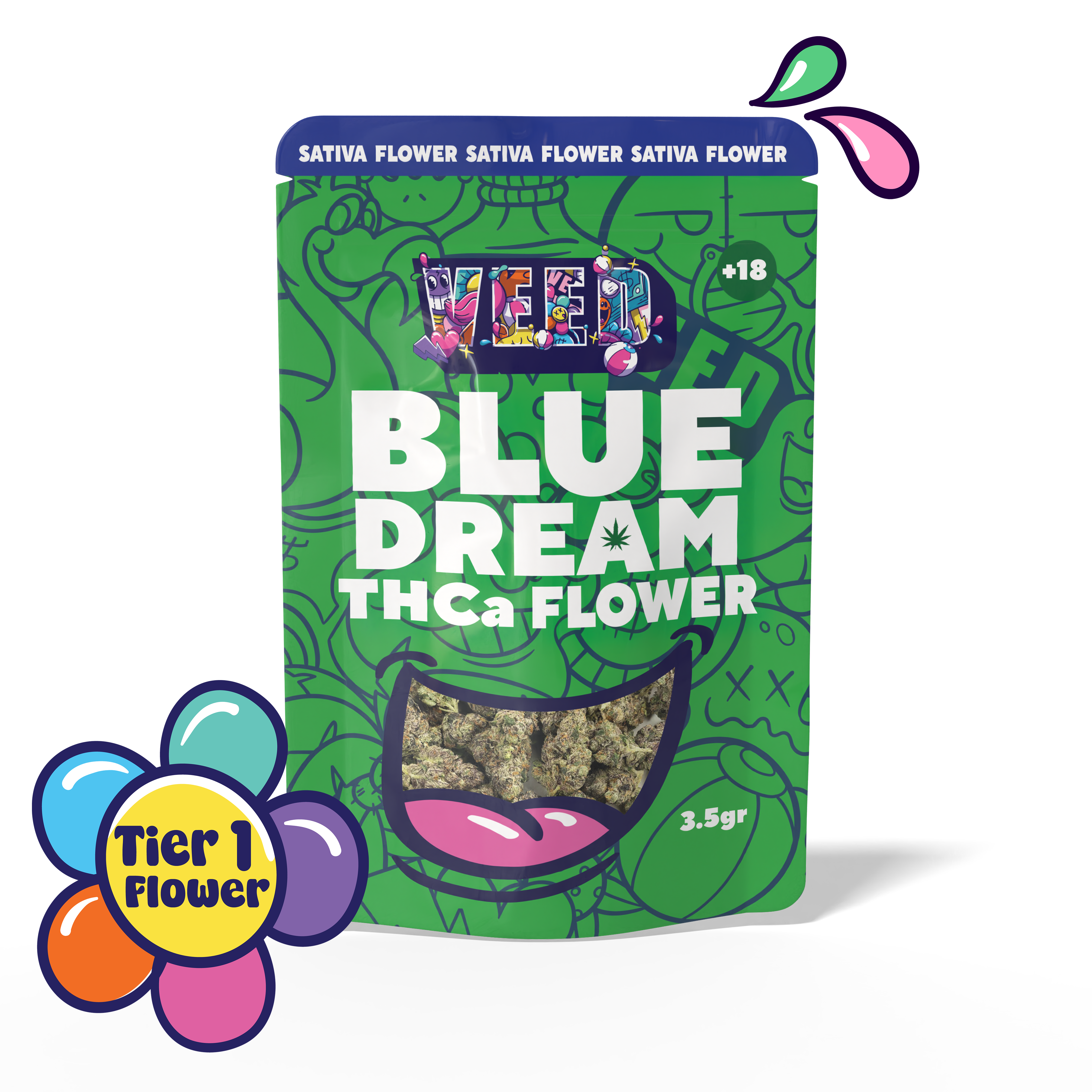 Blue Dream THCa Flower – Sativa  (High‑Potency THCa Hemp Buds)