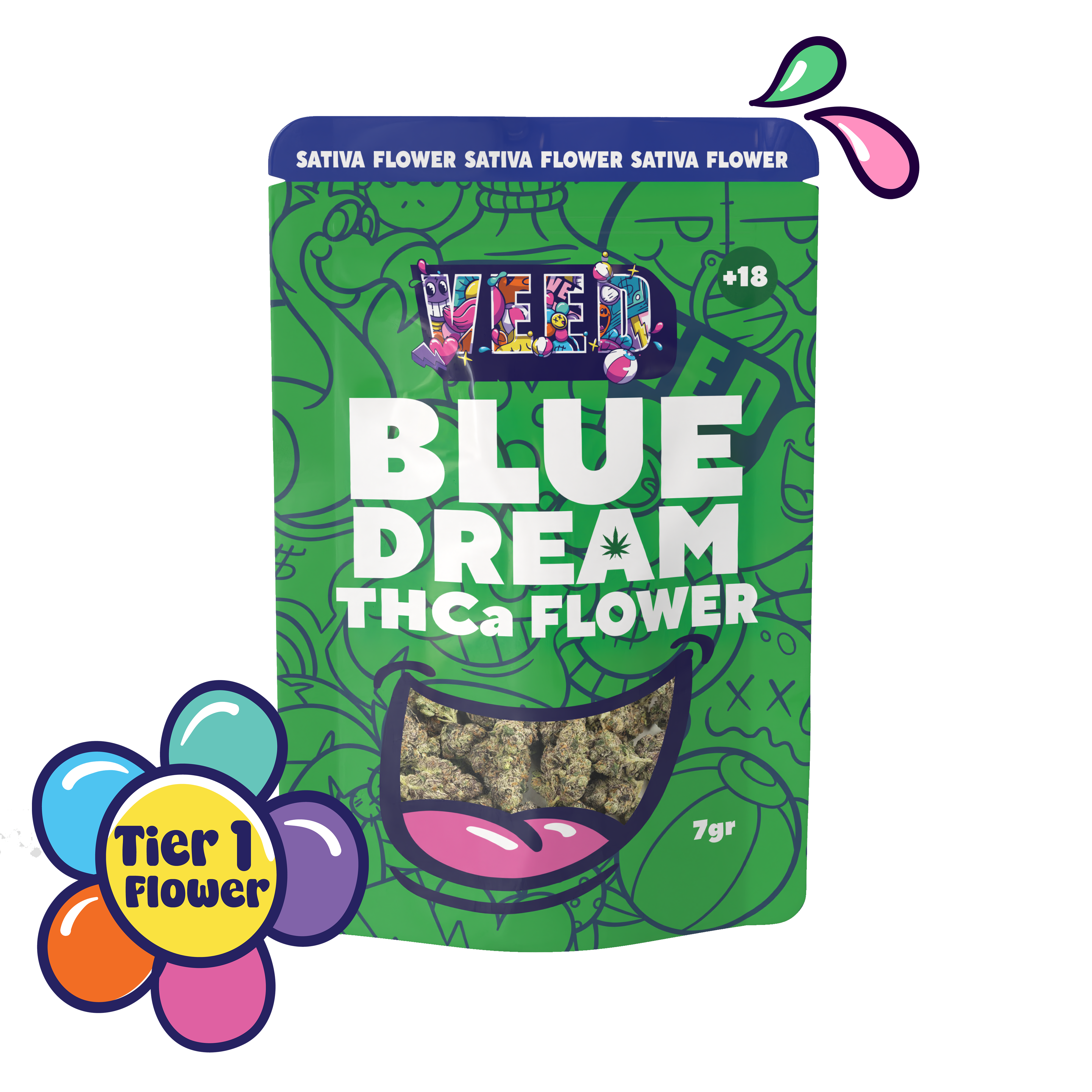 Blue Dream THCa Flower – Sativa  (High‑Potency THCa Hemp Buds)