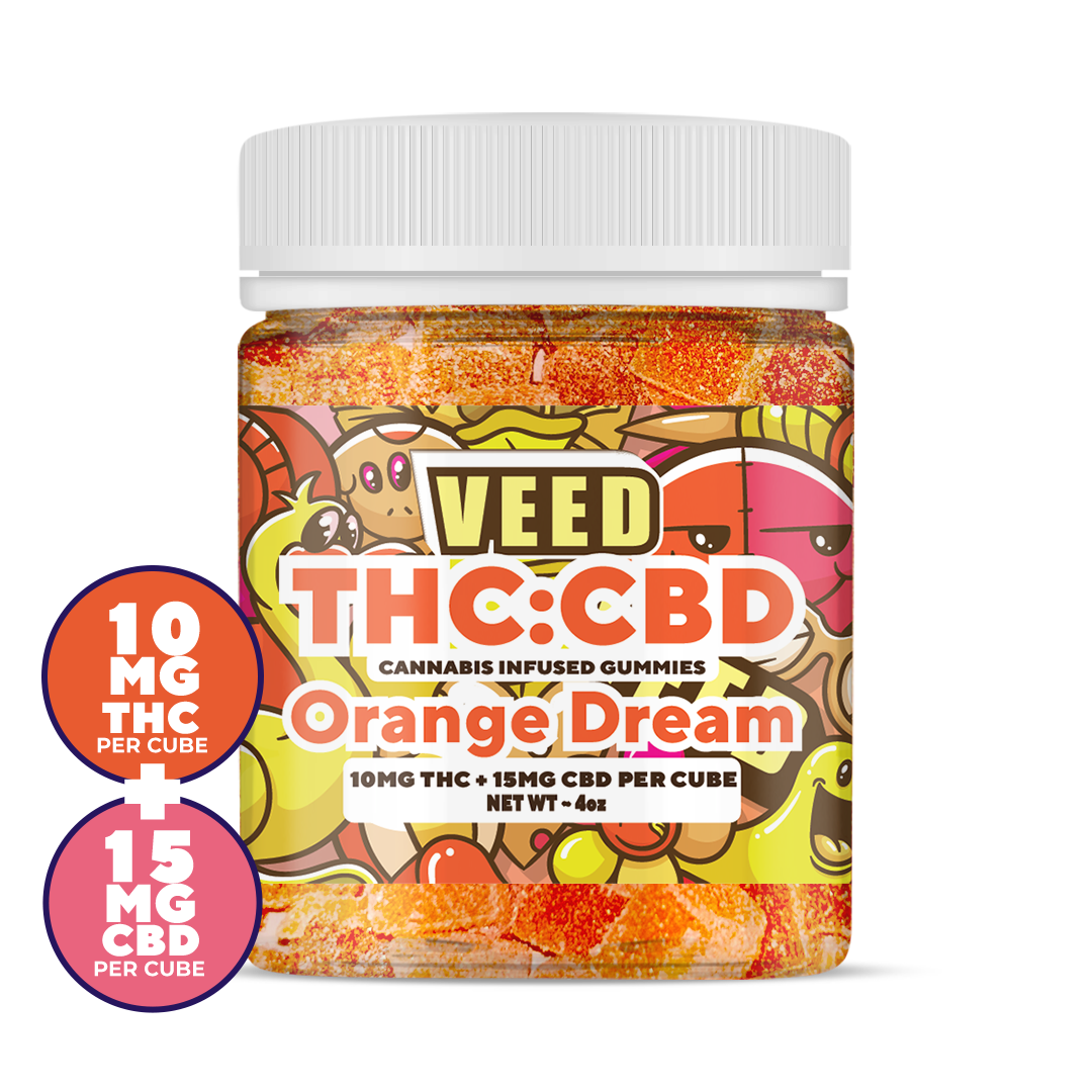 Are Cbd Gummies Legal To Fly With 2:3 Relaxation Gummies | 10MG THC + 15MG CBD | 30 Count | VEED Labs