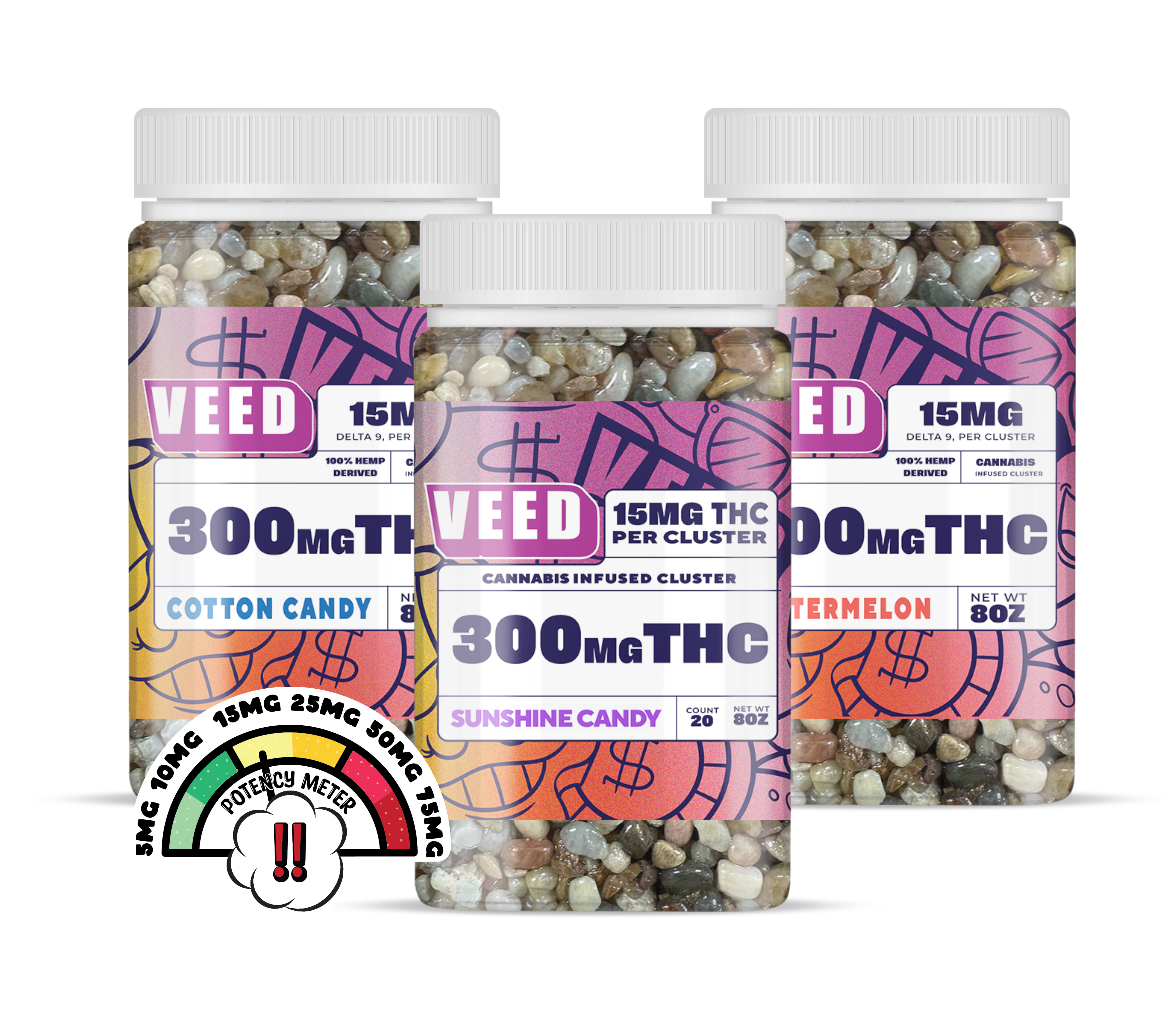 15mg Candy Coated Candy Bundle - 3ct (Save $59)