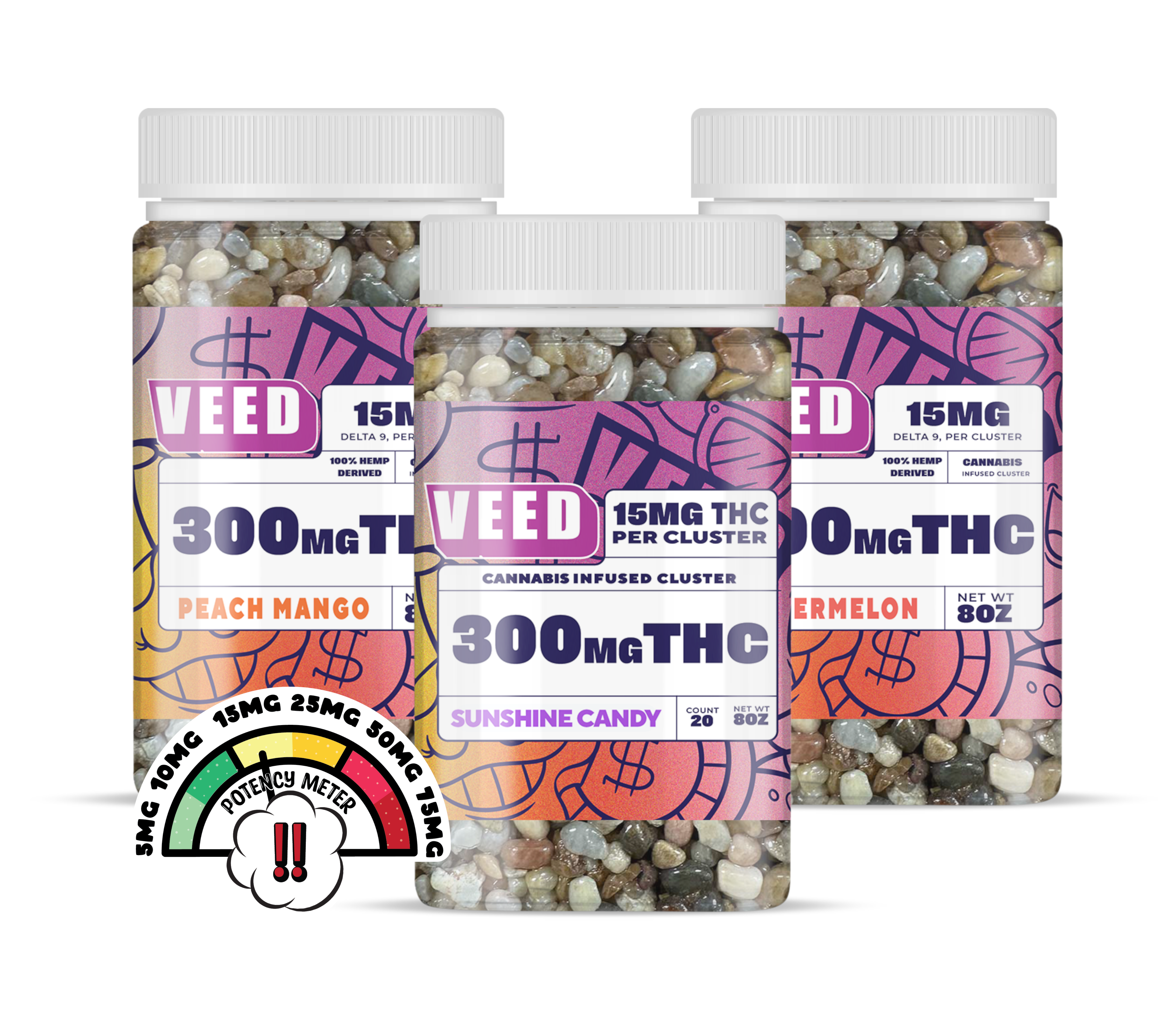15mg Candy Coated Candy Bundle - 3ct (Save $59)