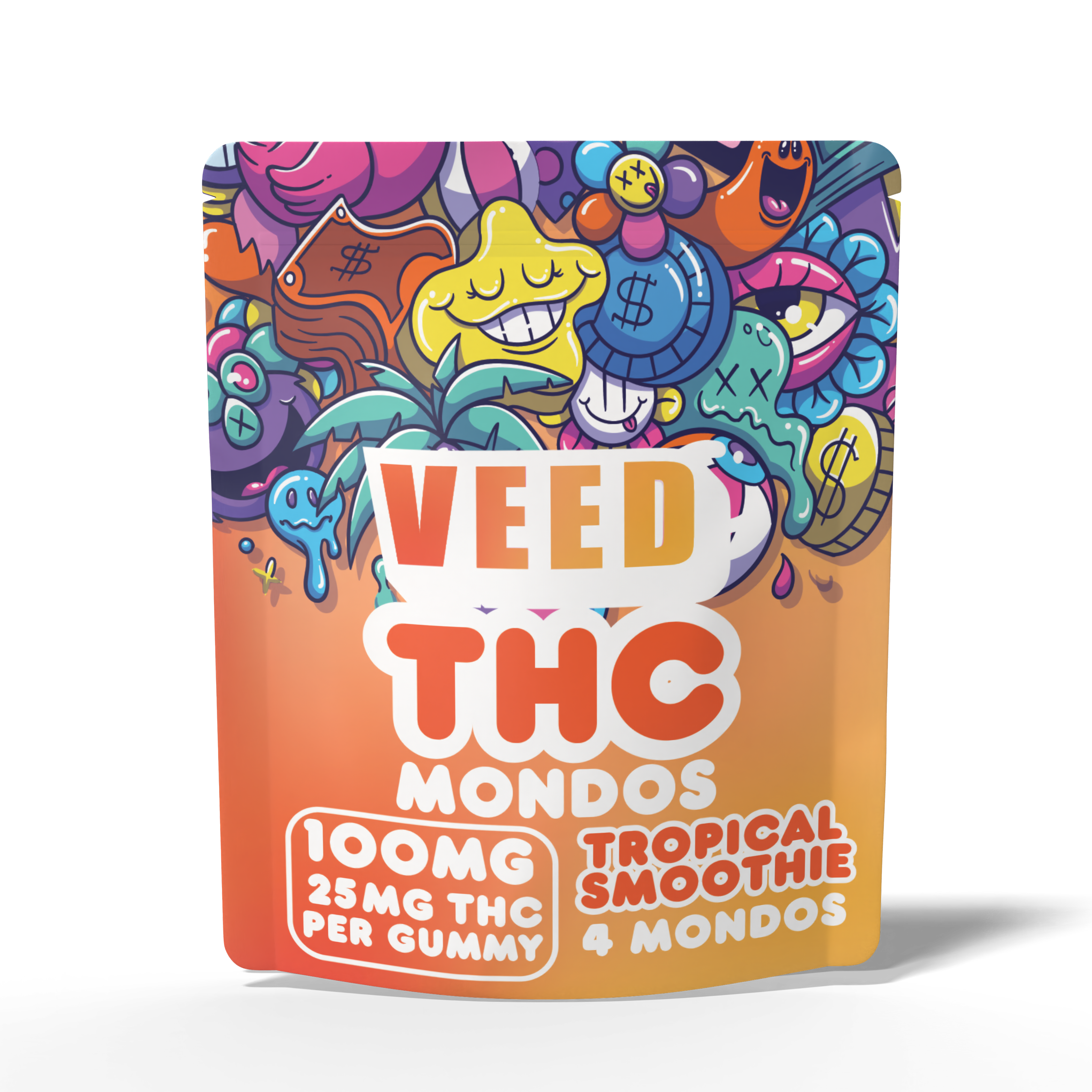 THC Gummies Free Sample | 100mg (25mg/piece) | Veed Labs