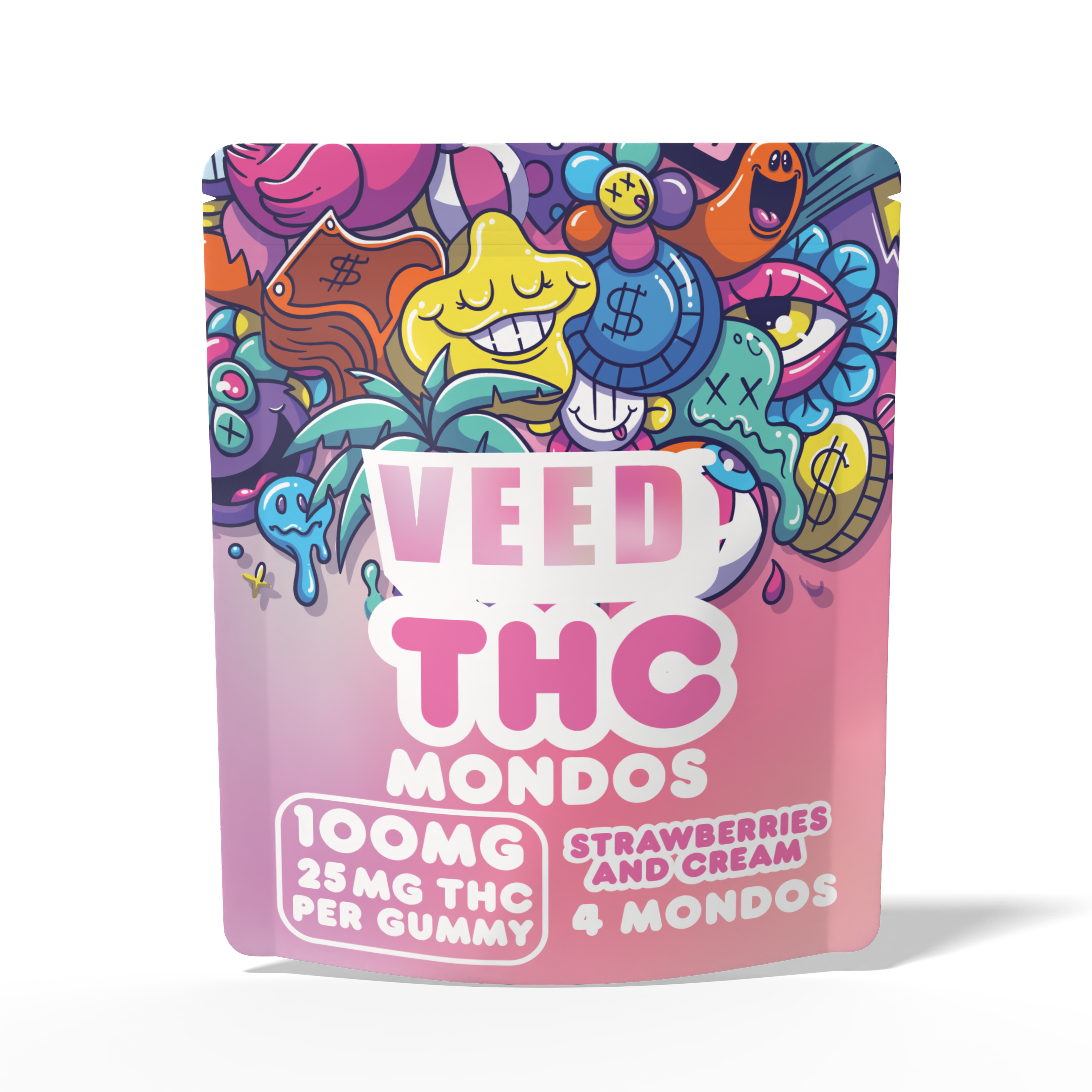 THC Gummies Free Sample | 100mg (25mg/piece) | Veed Labs