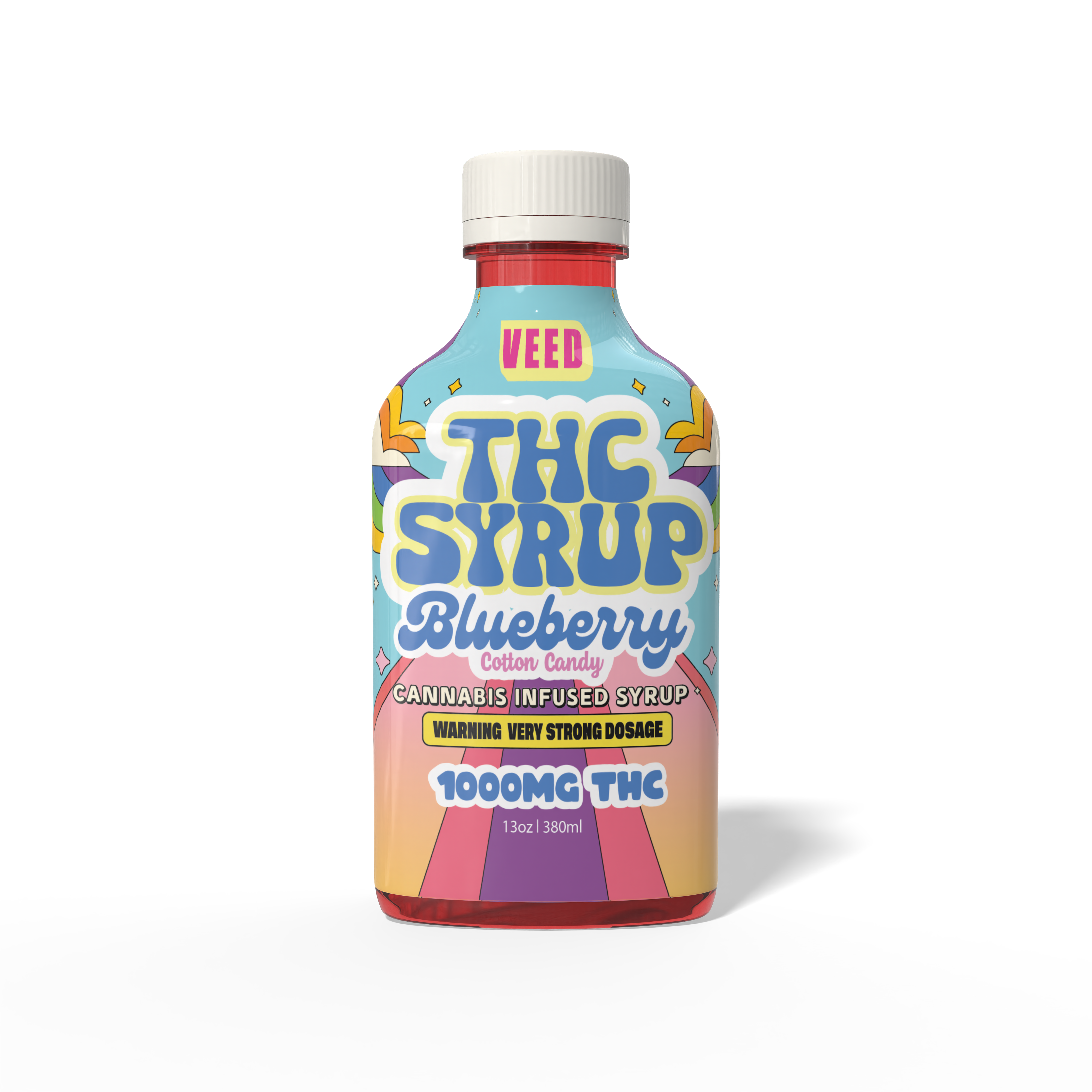 1000mg THC Syrup - Very Potent Legal Lean Bottle - 13oz Share Size