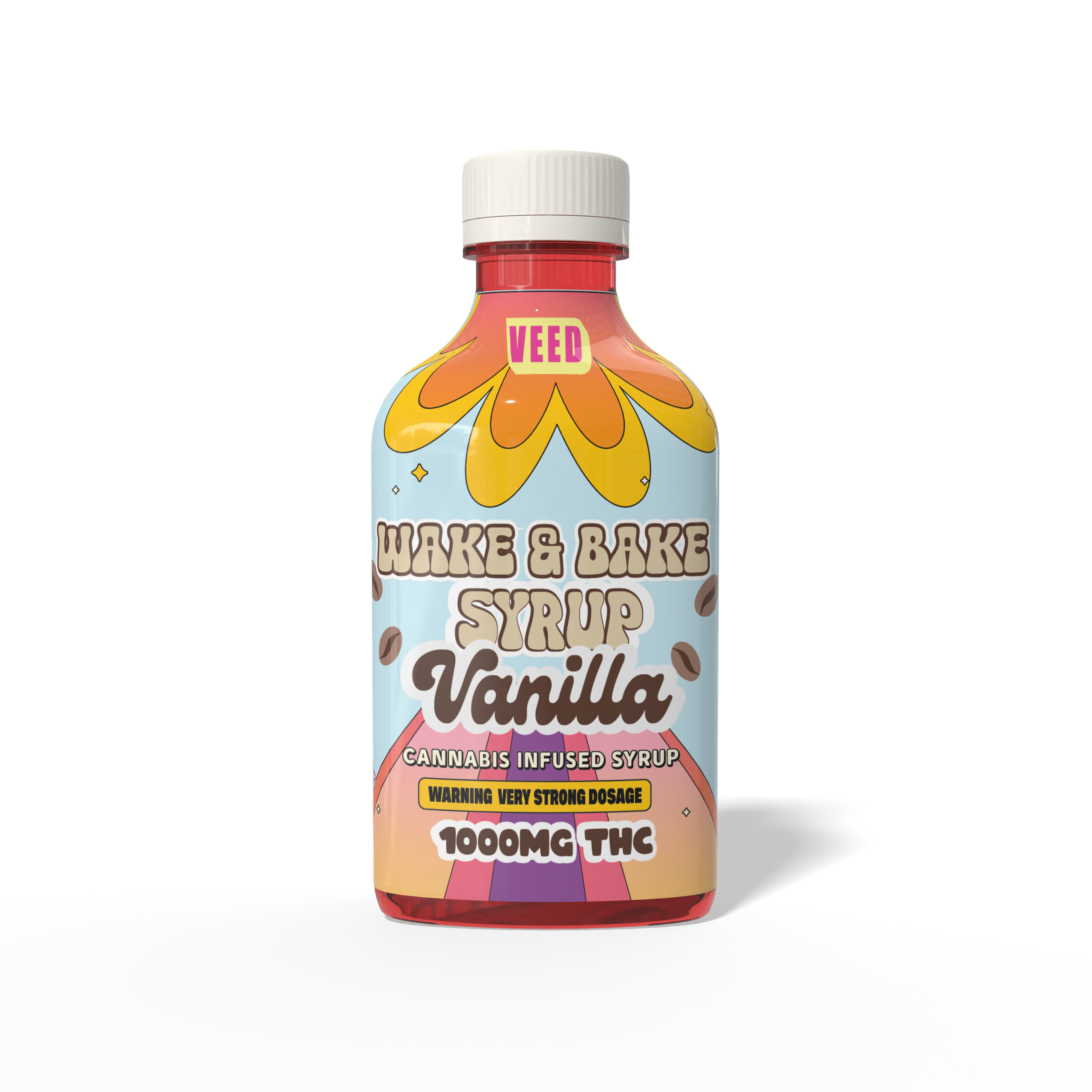 1000mg Wake & Bake Syrup - Very Potent THC Drink Enhancer - THC Infused Coffee Sweetener