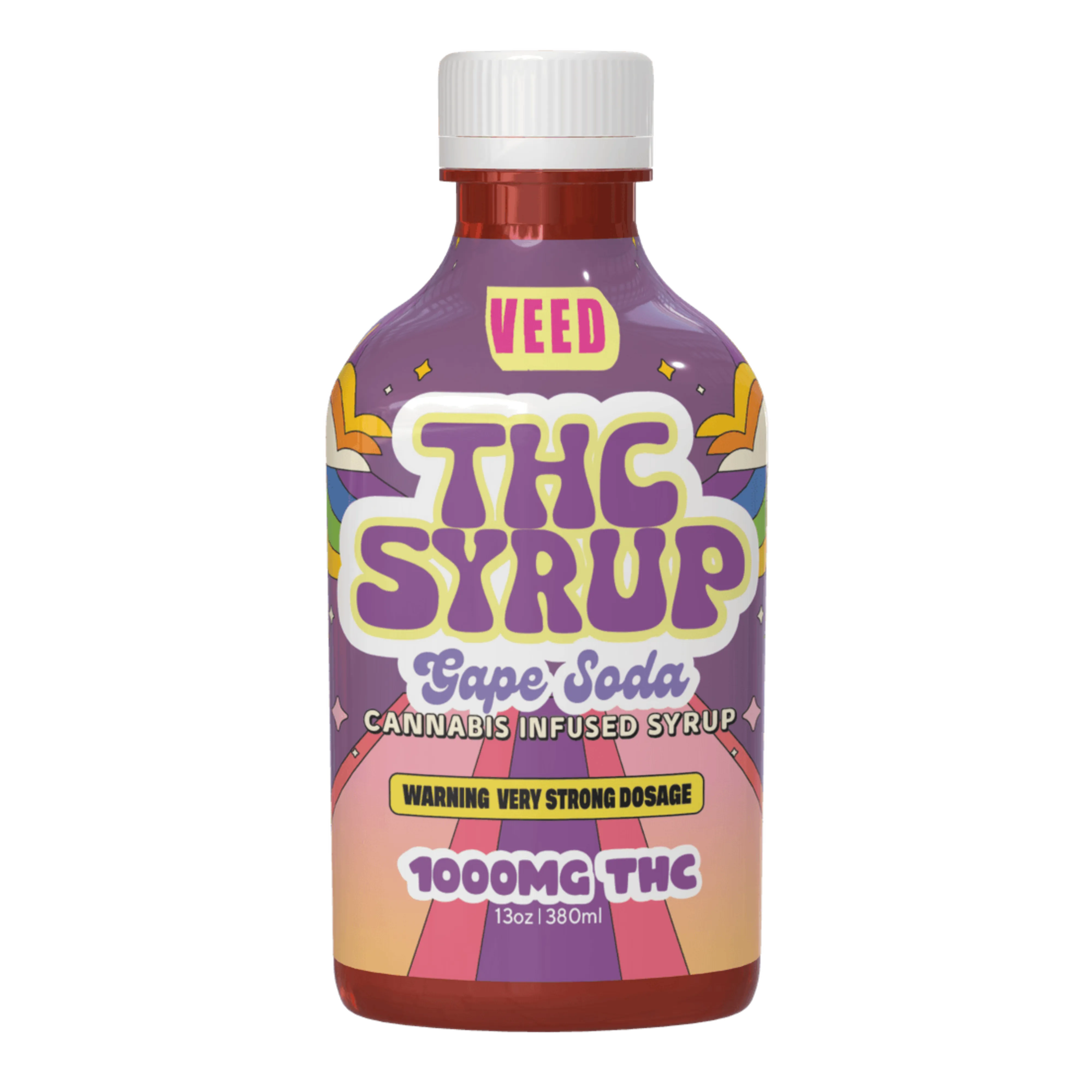 1000mg THC Syrup - Very Potent Legal Lean Bottle - 13oz Share Size