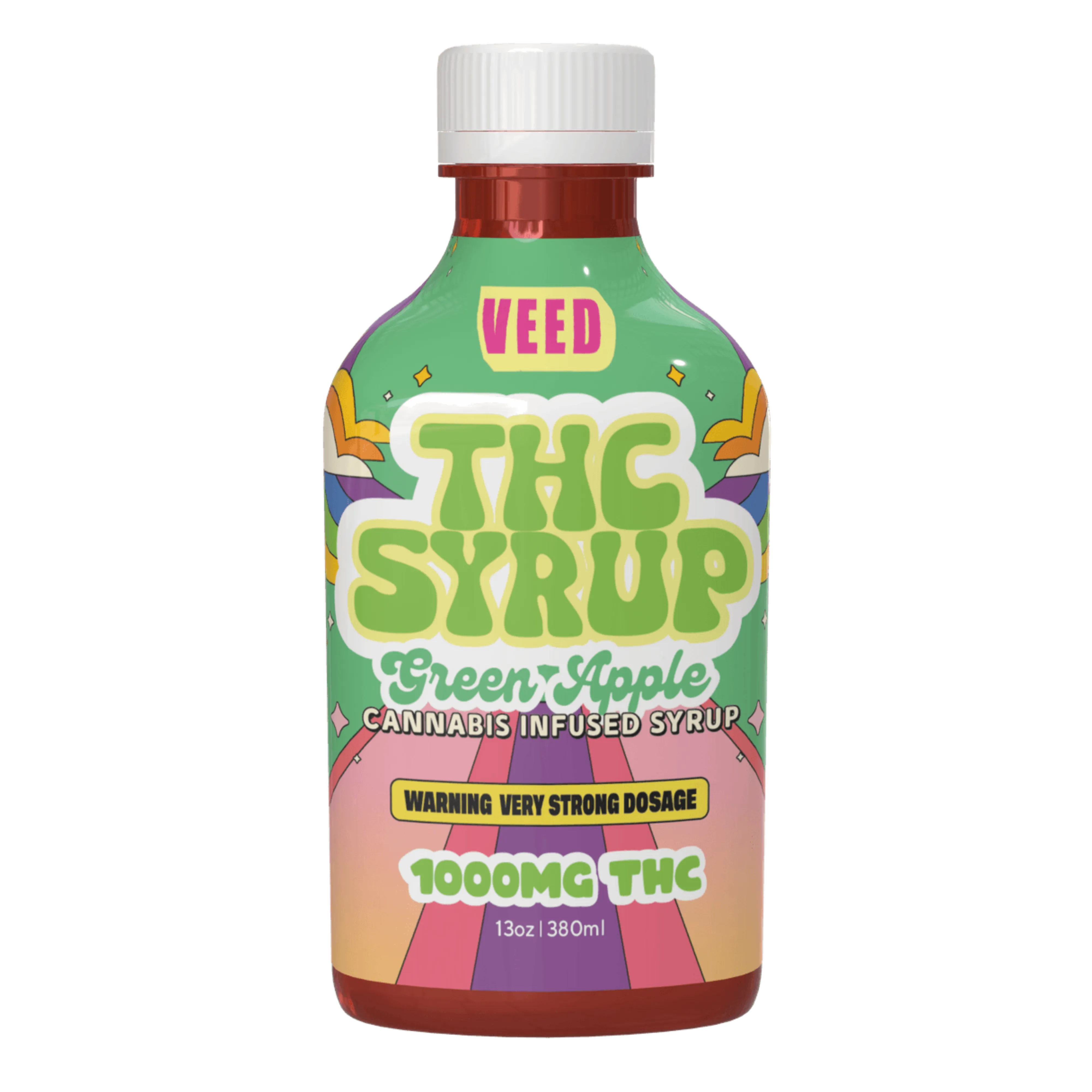 1000mg THC Syrup - Very Potent Legal Lean Bottle - 13oz Share Size