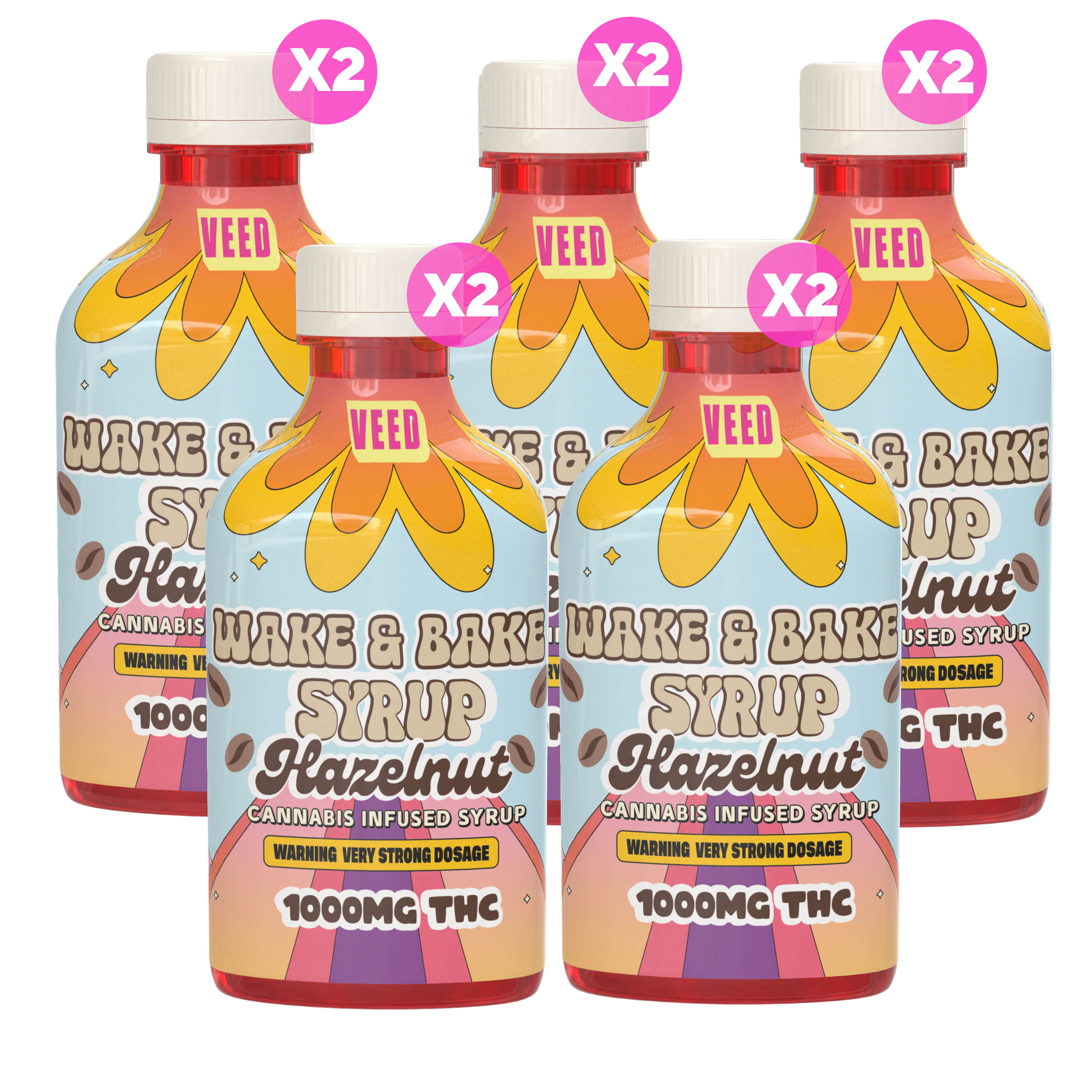 1000mg Wake & Bake Syrup - Very Potent THC Drink Enhancer - THC Infused Coffee Sweetener