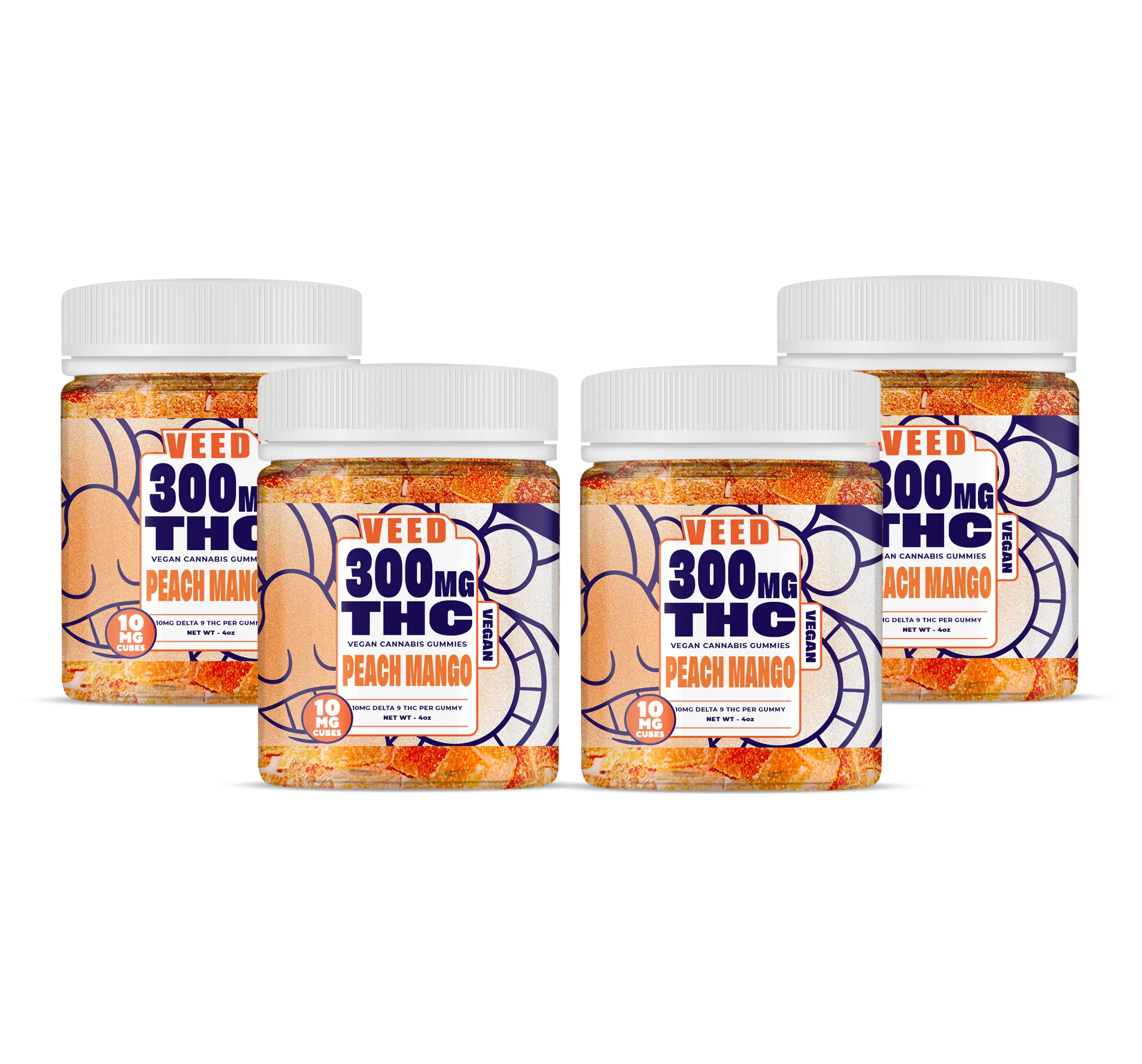 Delta 9 THC Gummies Bundle - 4ct (Save $75)