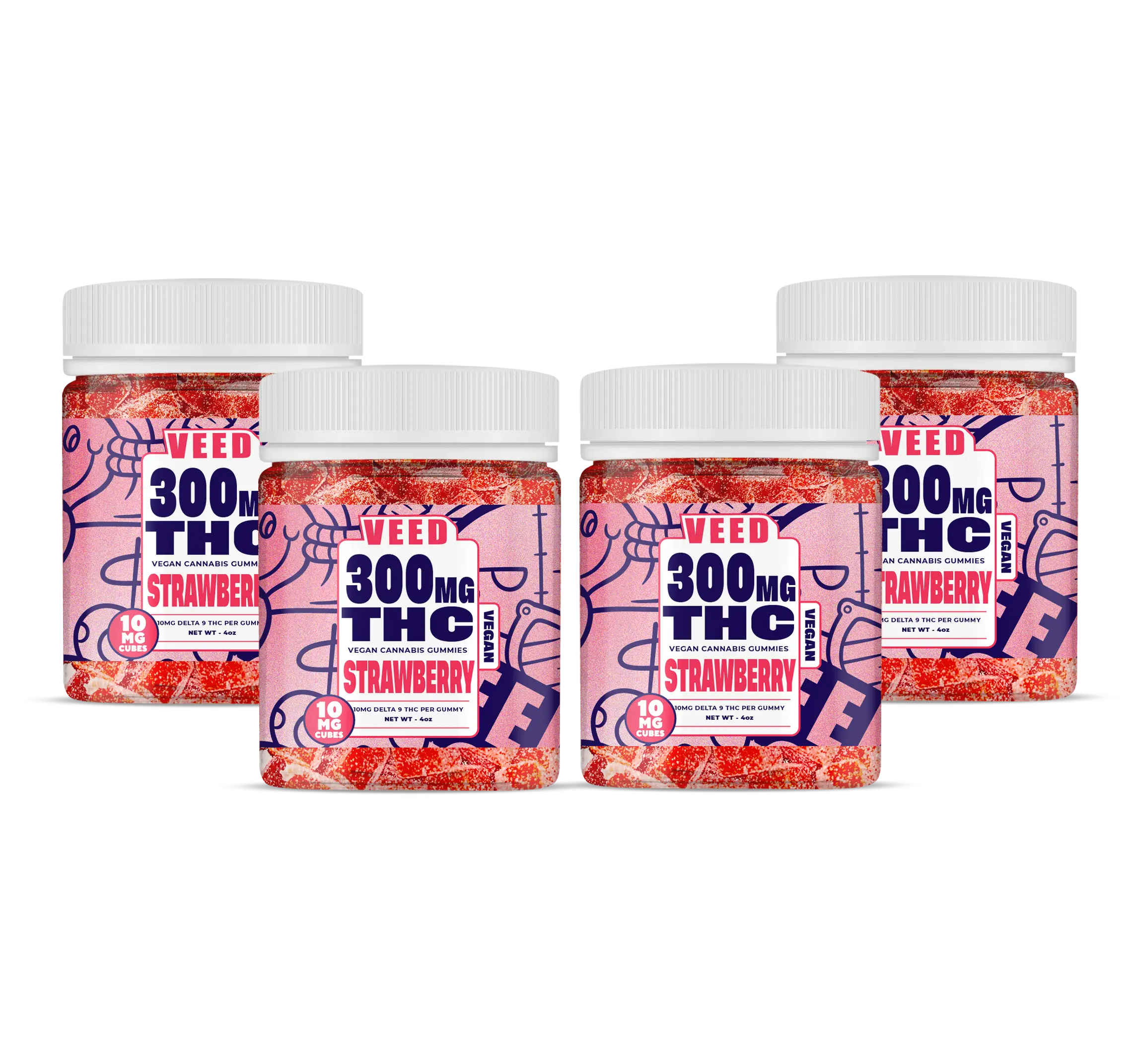 Delta 9 THC Gummies Bundle - 4ct (Save $75)