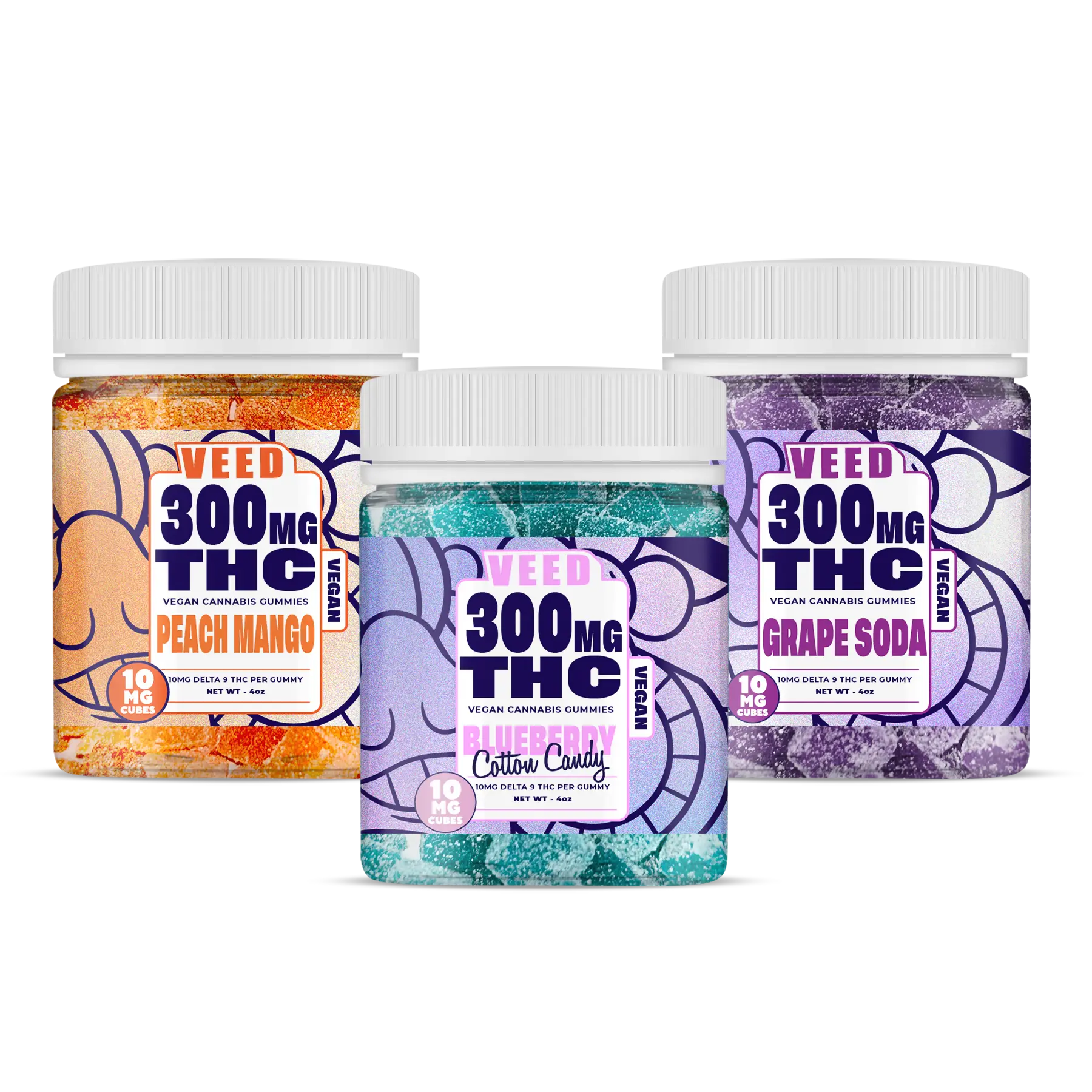 Delta 9 THC Gummies Bundle - 3ct (Save $50)