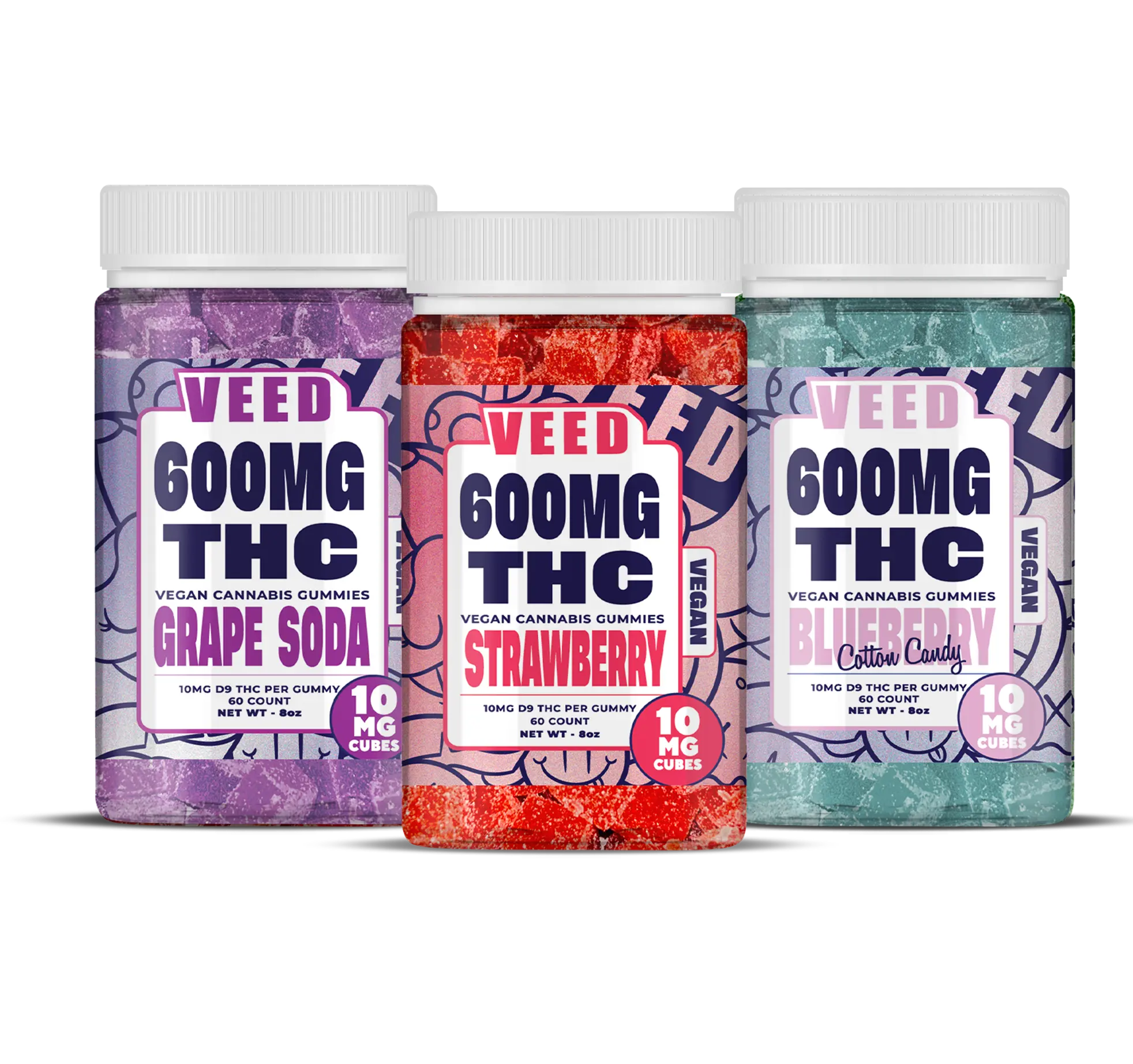 Delta 9 THC Gummies Bundle (XL) - 3ct (Save $90)