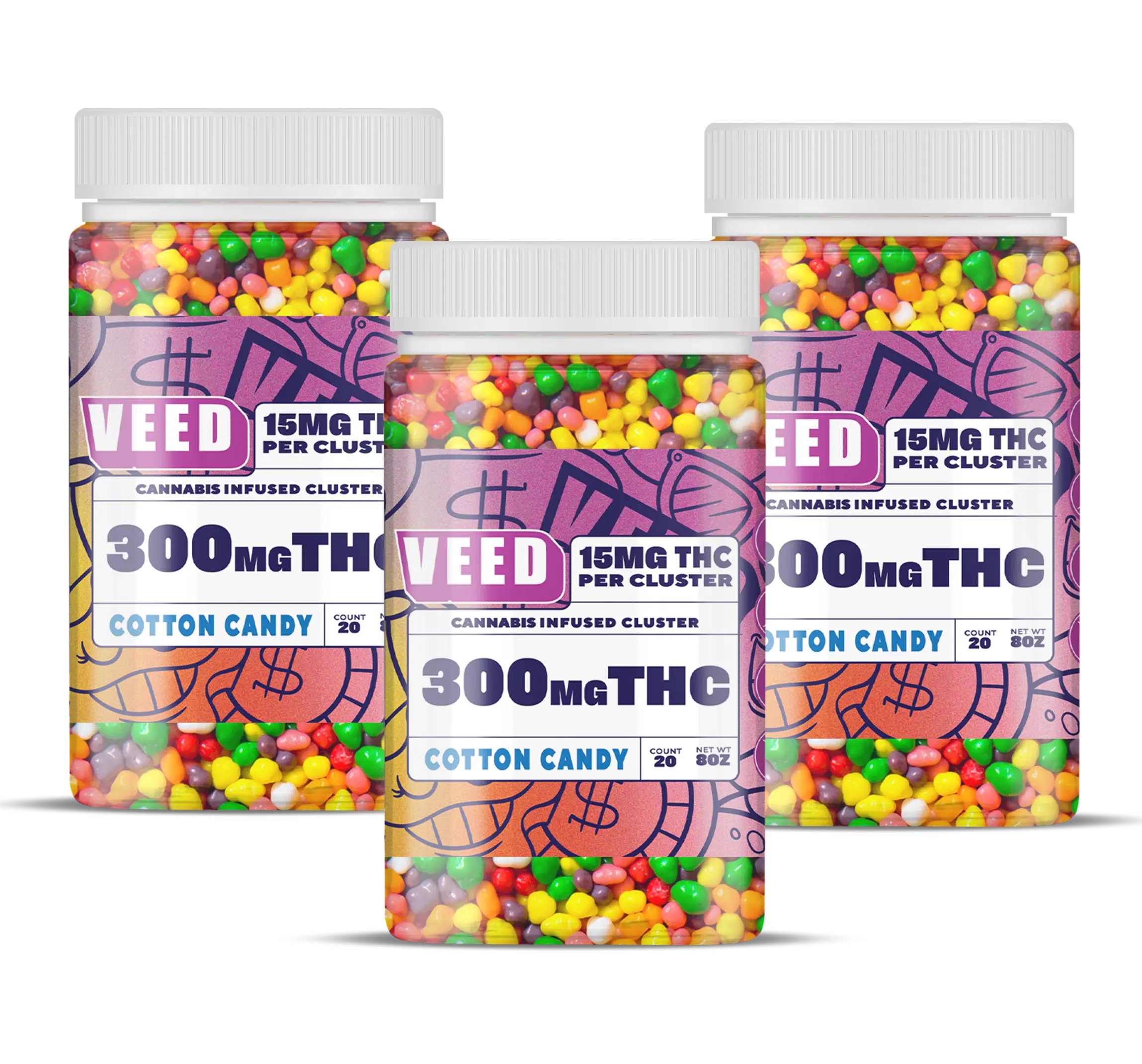 Delta 9 THC Candy Cluster Bundle - 3ct (Save $59)