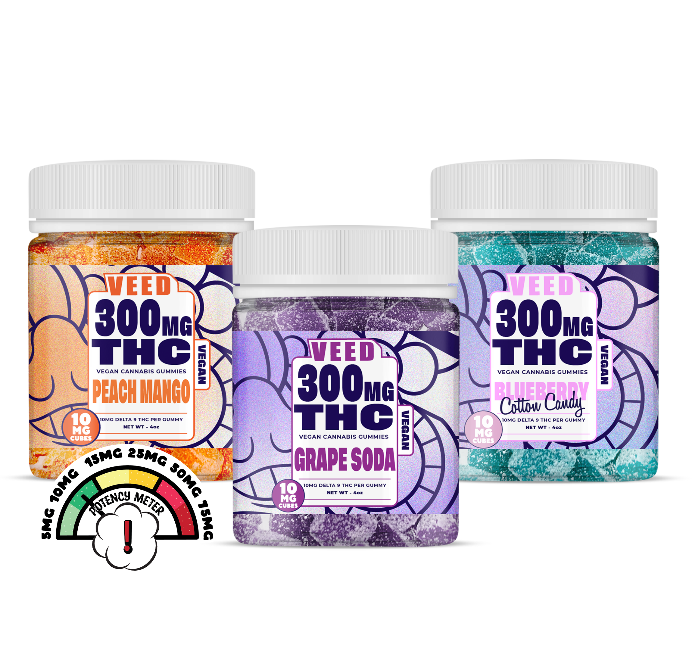 Delta 9 THC Gummies Bundle - 3ct (Save $50)