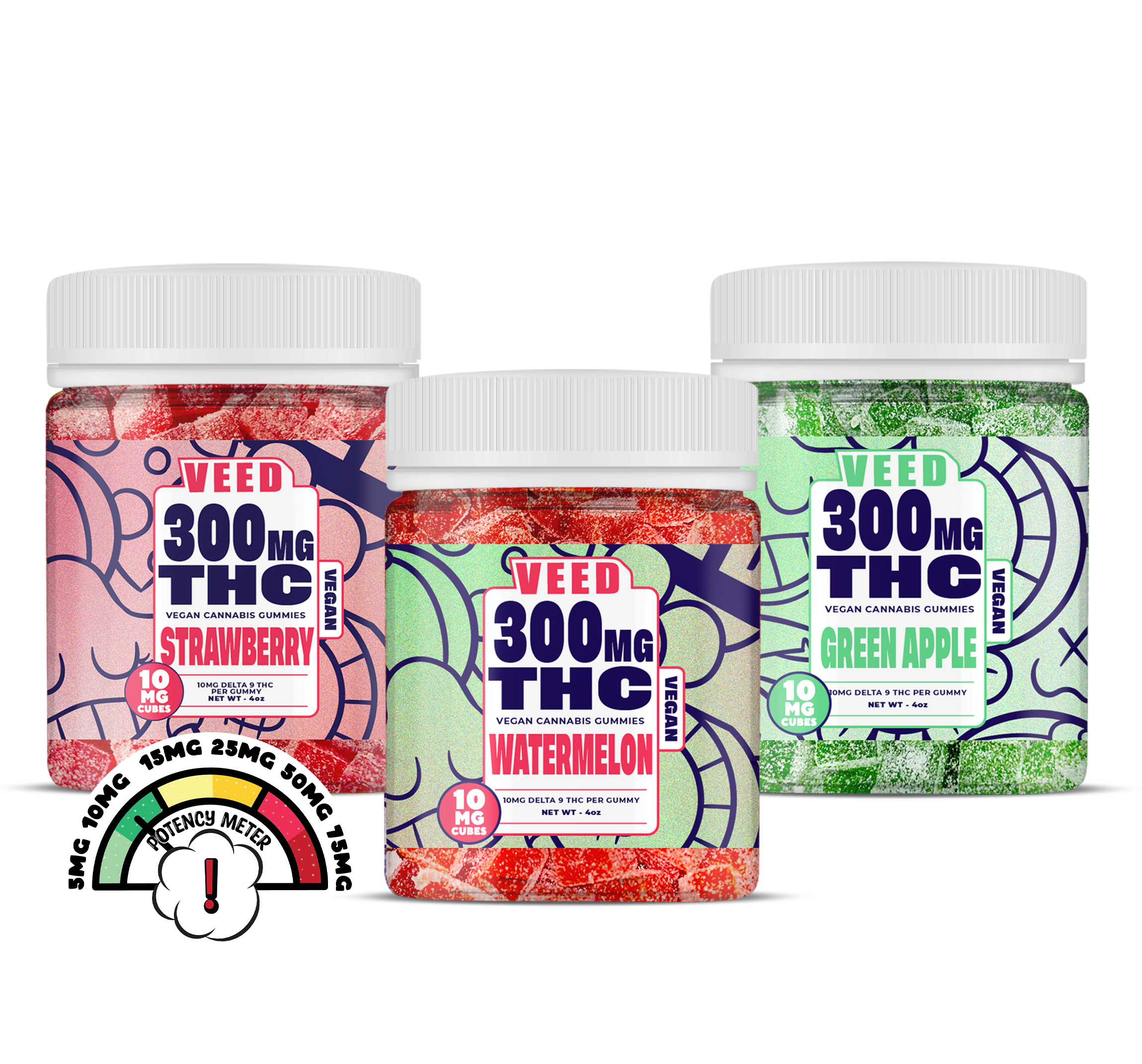 Delta 9 THC Gummies Bundle - 3ct (Save $50)