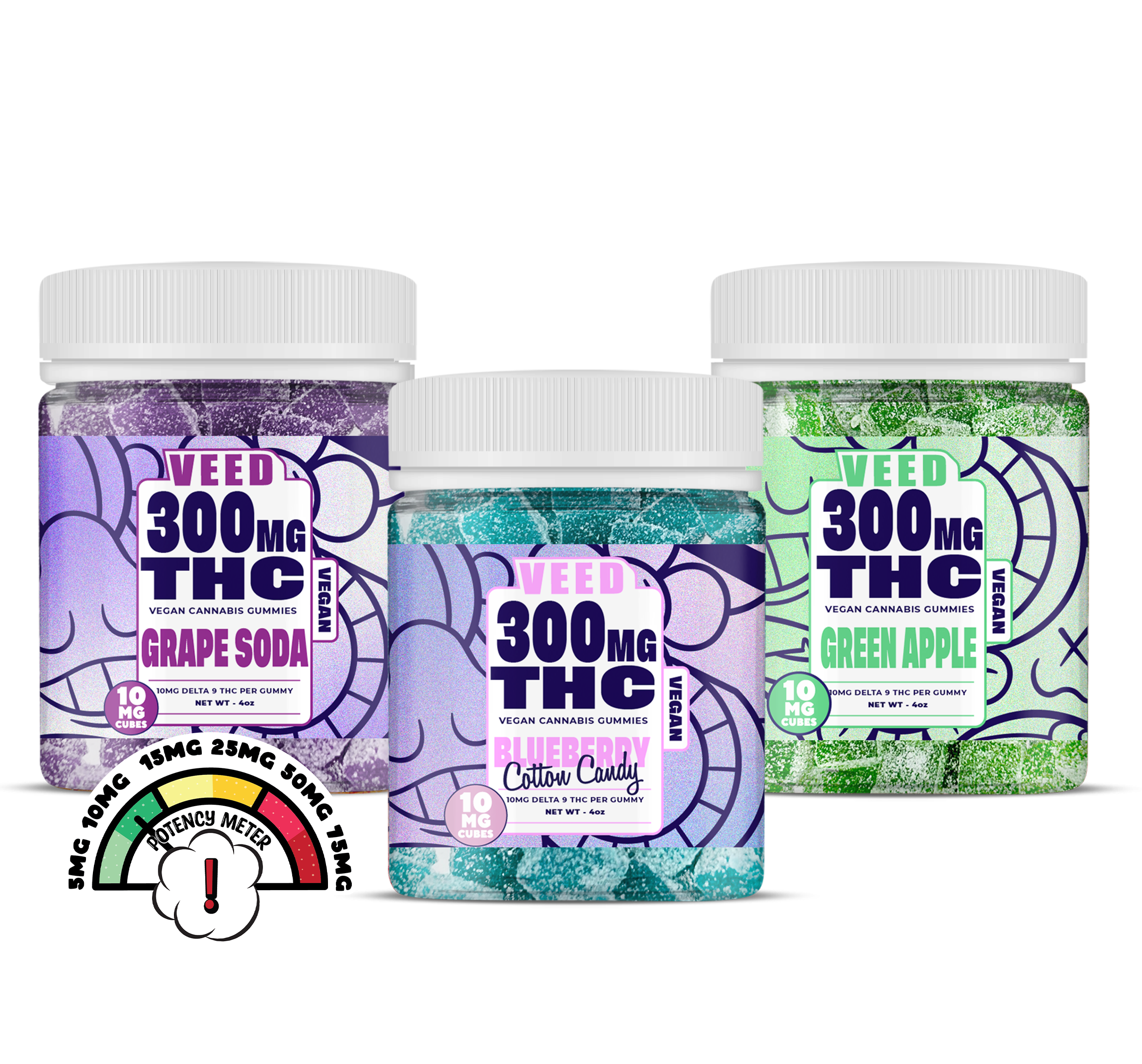 Delta 9 THC Gummies Bundle - 3ct (Save $50)