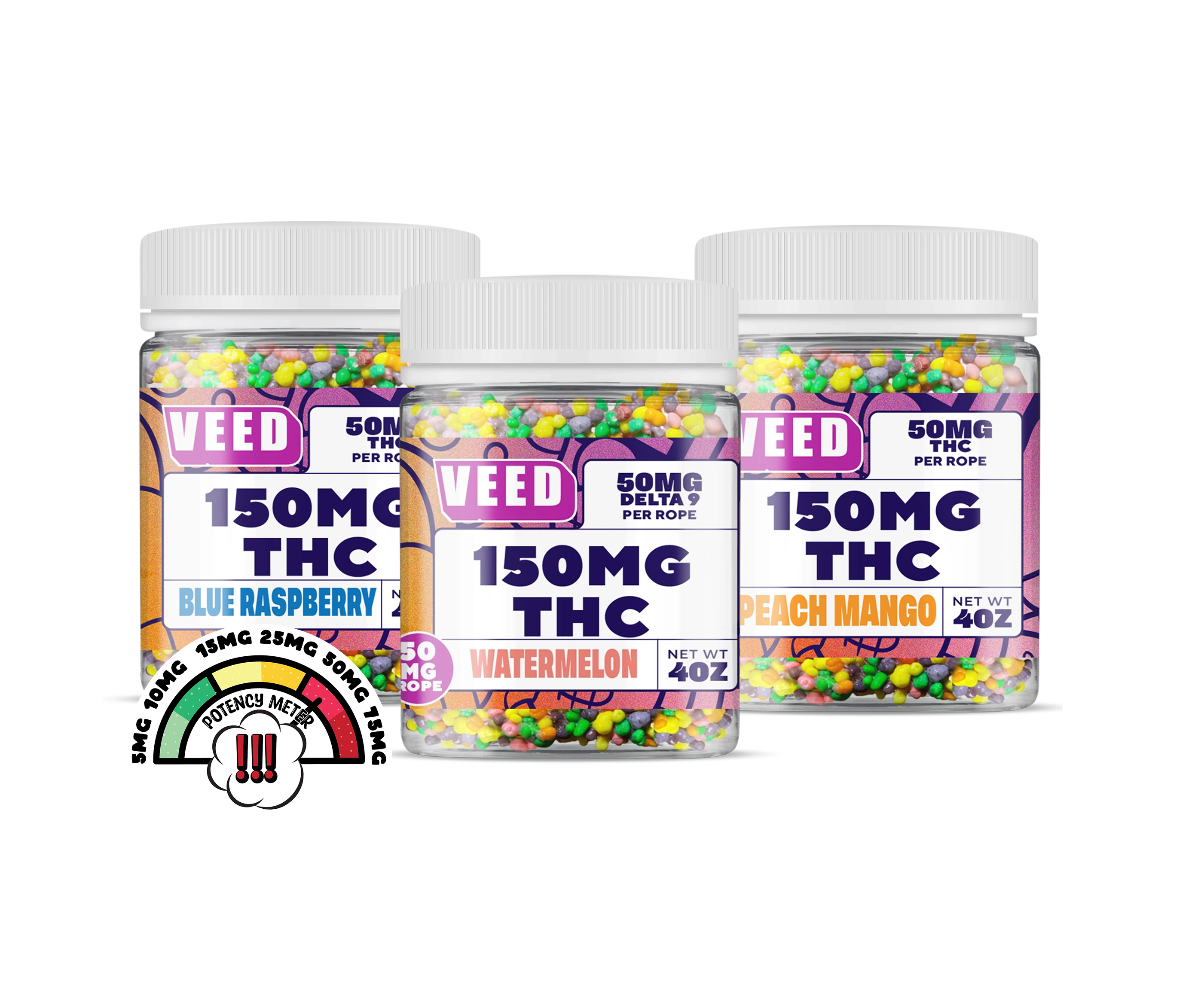 THC Ropes Bundle | Way Better Than Nerds Ropes…Cough Cough