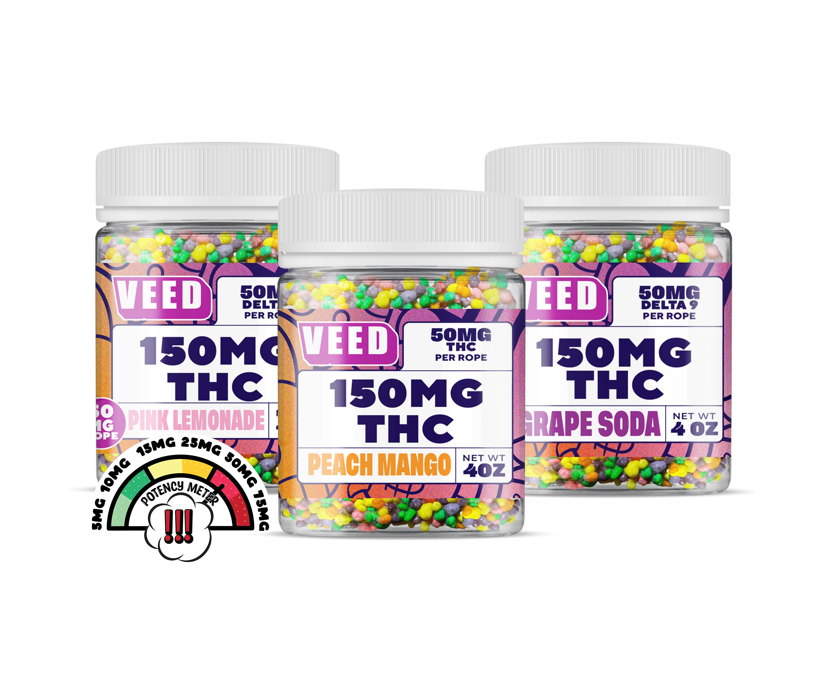 THC Ropes Bundle | Way Better Than Nerds Ropes…Cough Cough