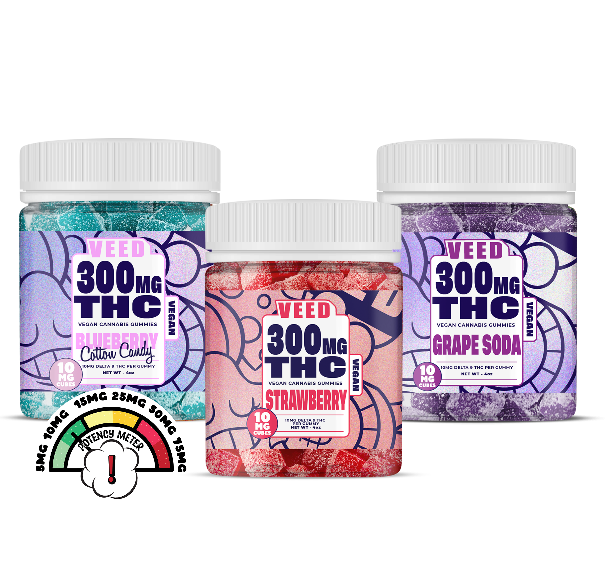 Delta 9 THC Gummies Bundle - 3ct (Save $50)