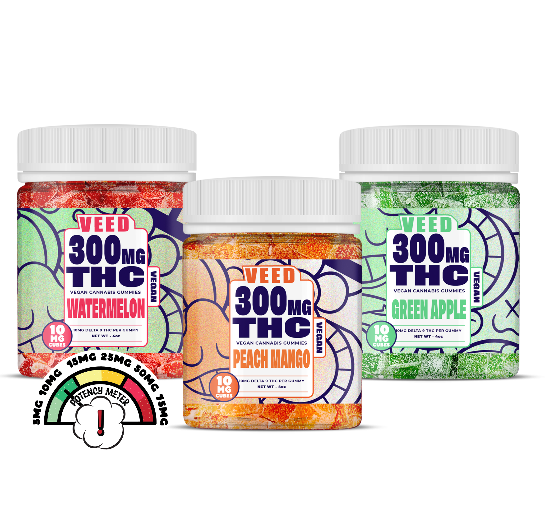 Delta 9 THC Gummies Bundle - 3ct (Save $50)