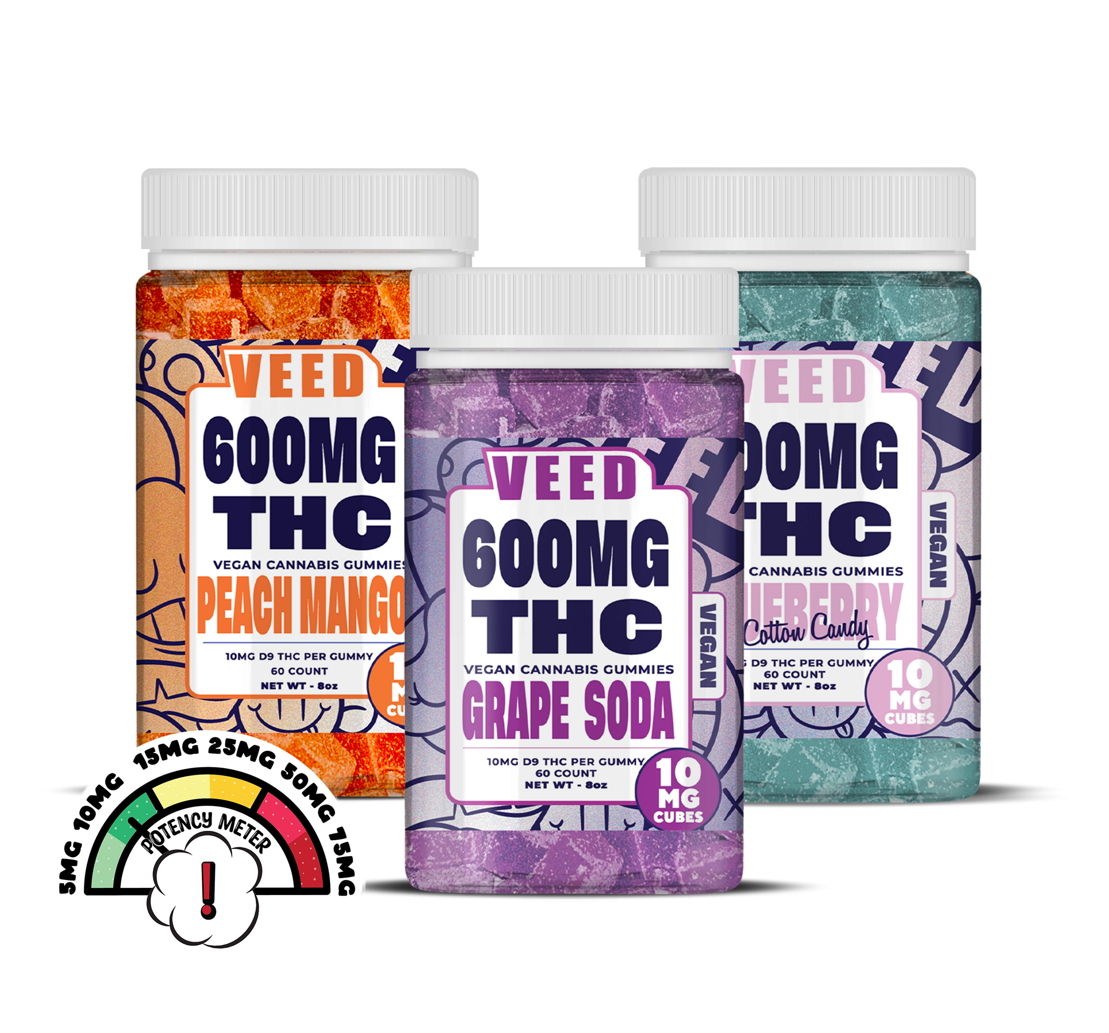 1000 MG Nano THC Legal Lean Syrups - 13 Servings/Bottle | VEED Labs