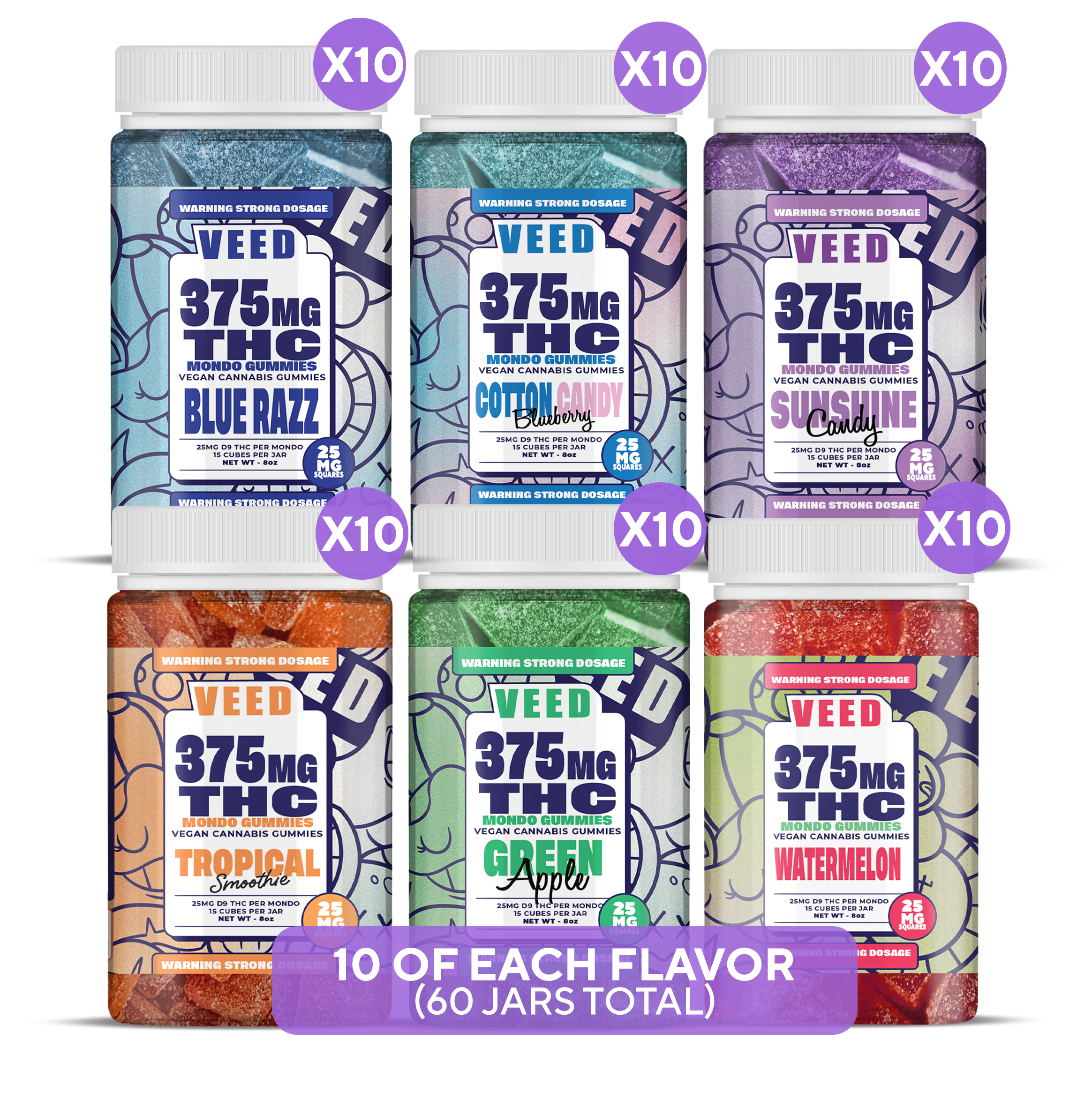 25mg THC Mondos Mega Bundle - 6ct (Save $