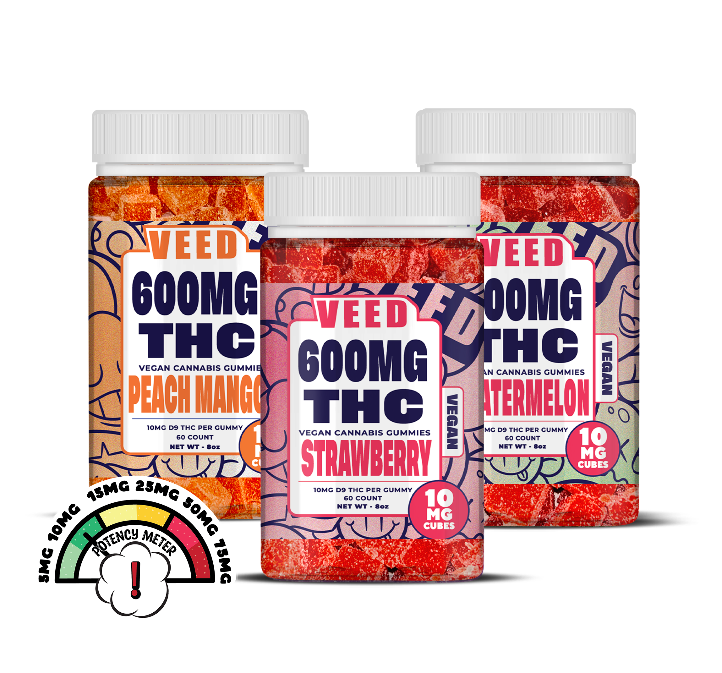 Delta 9 THC Gummies Bundle (XL) - 3ct (Save $90)