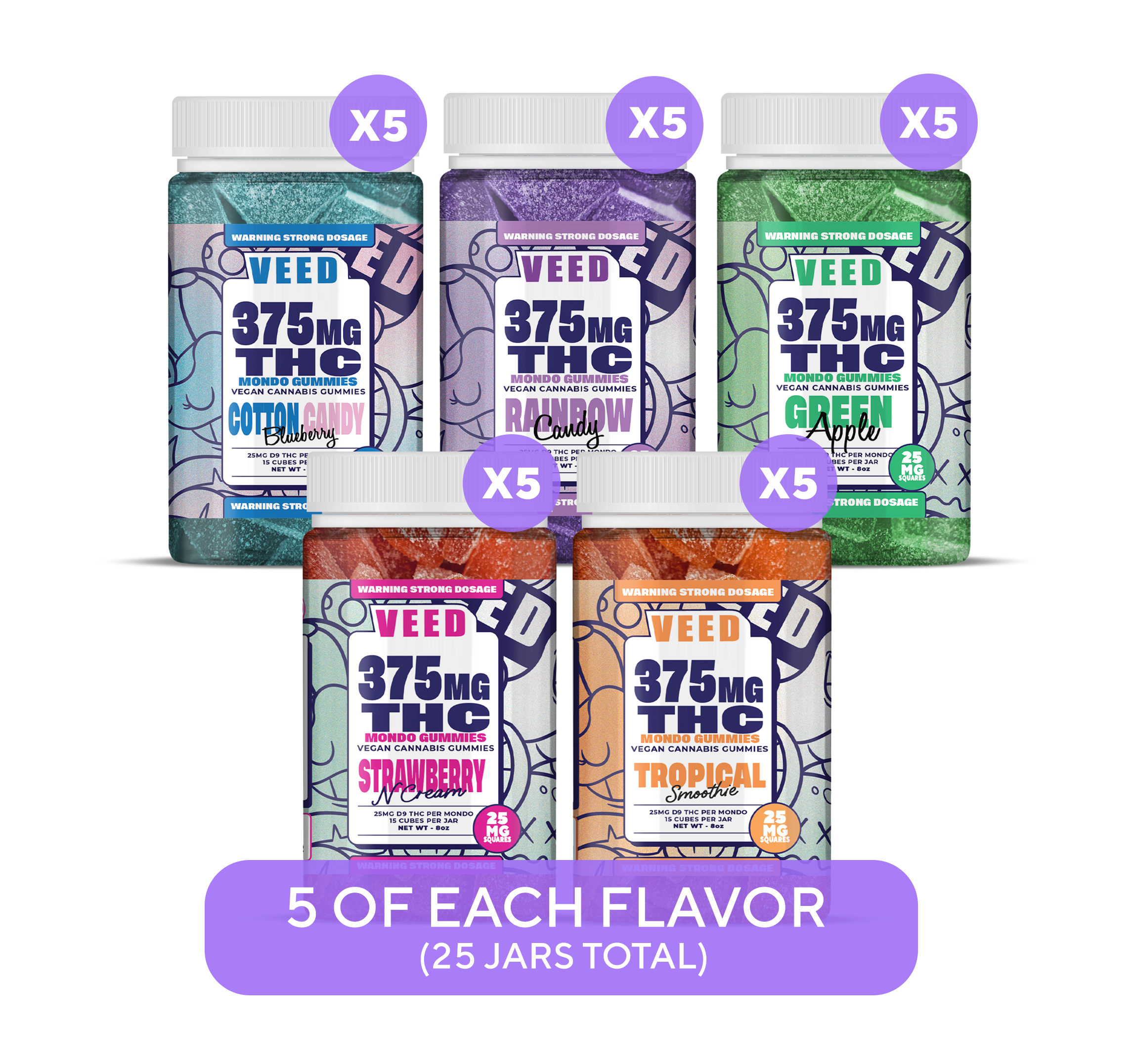 50mg THC Super Cube Mega Bundle - 7ct (Save $175+)